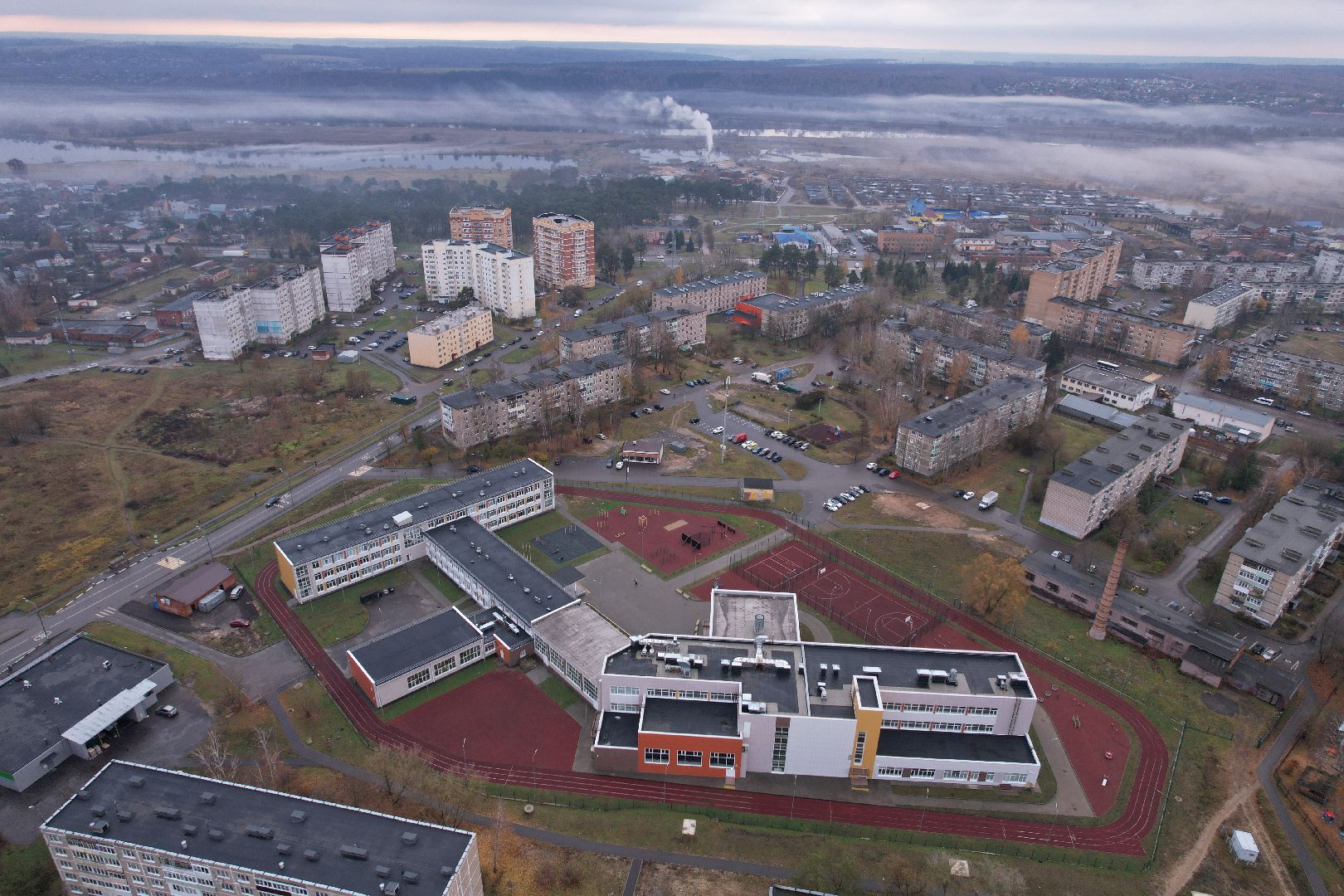 видео с коптера, озеры, образование, строительство,