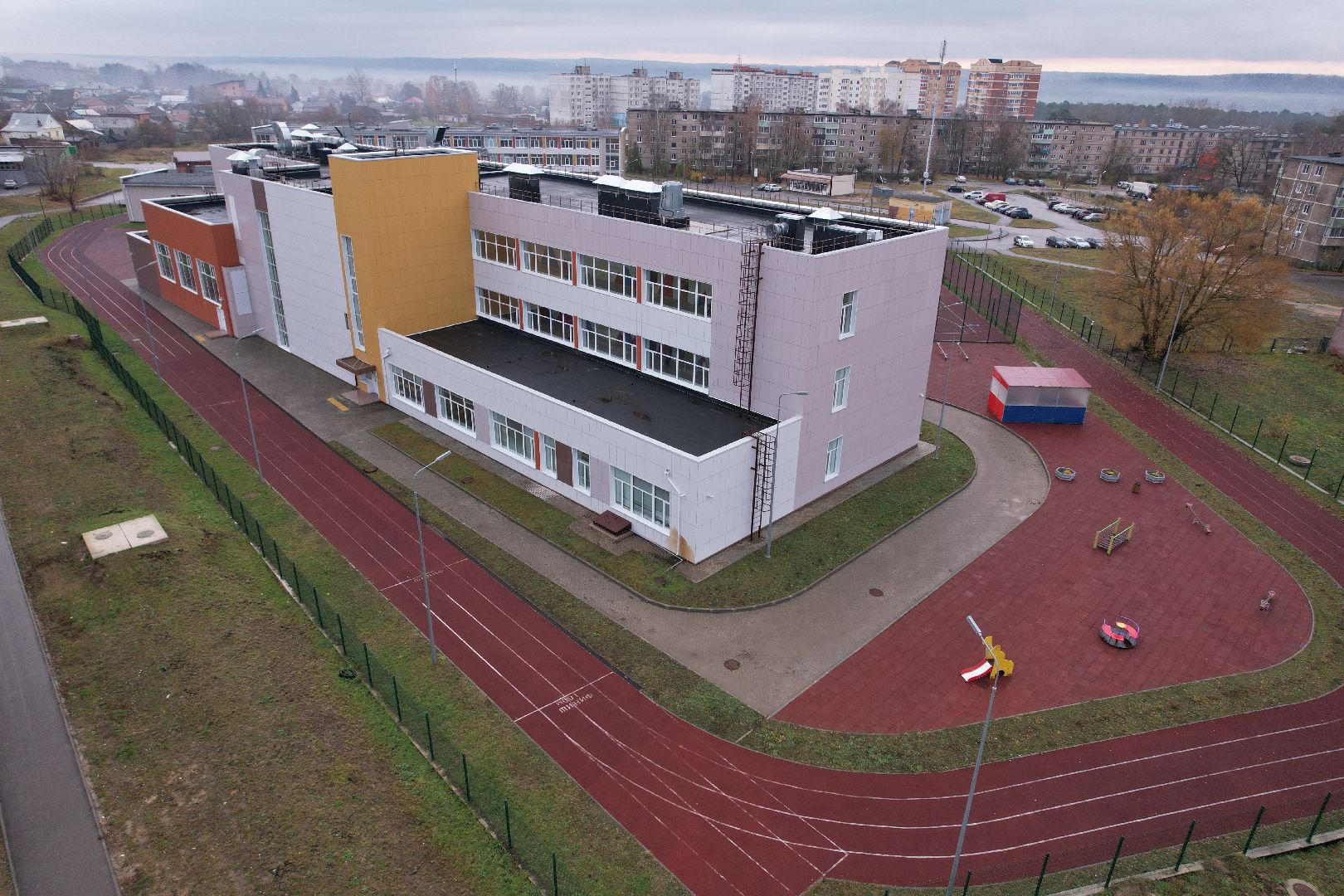 видео с коптера, озеры, образование, строительство,