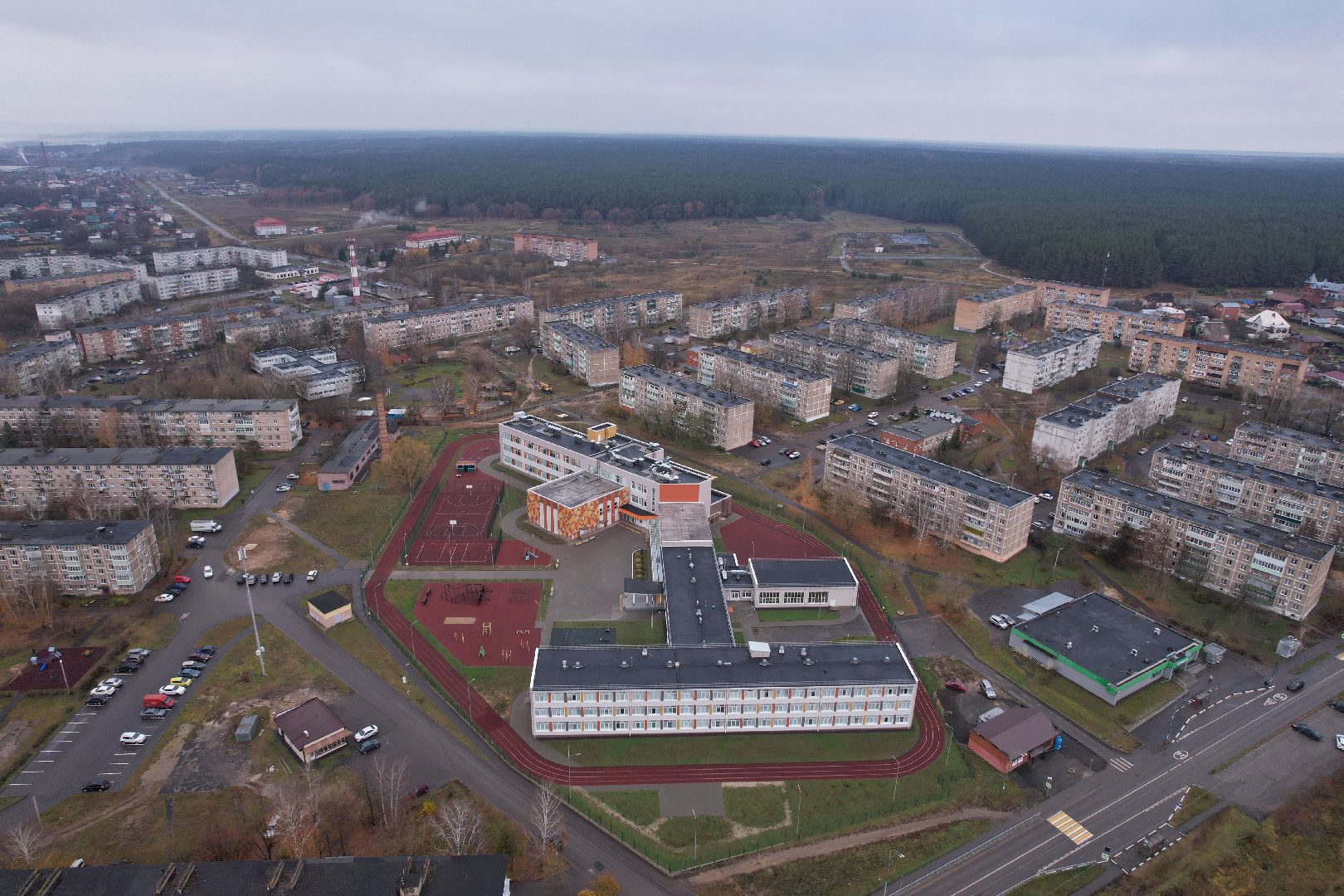 видео с коптера, озеры, образование, строительство,