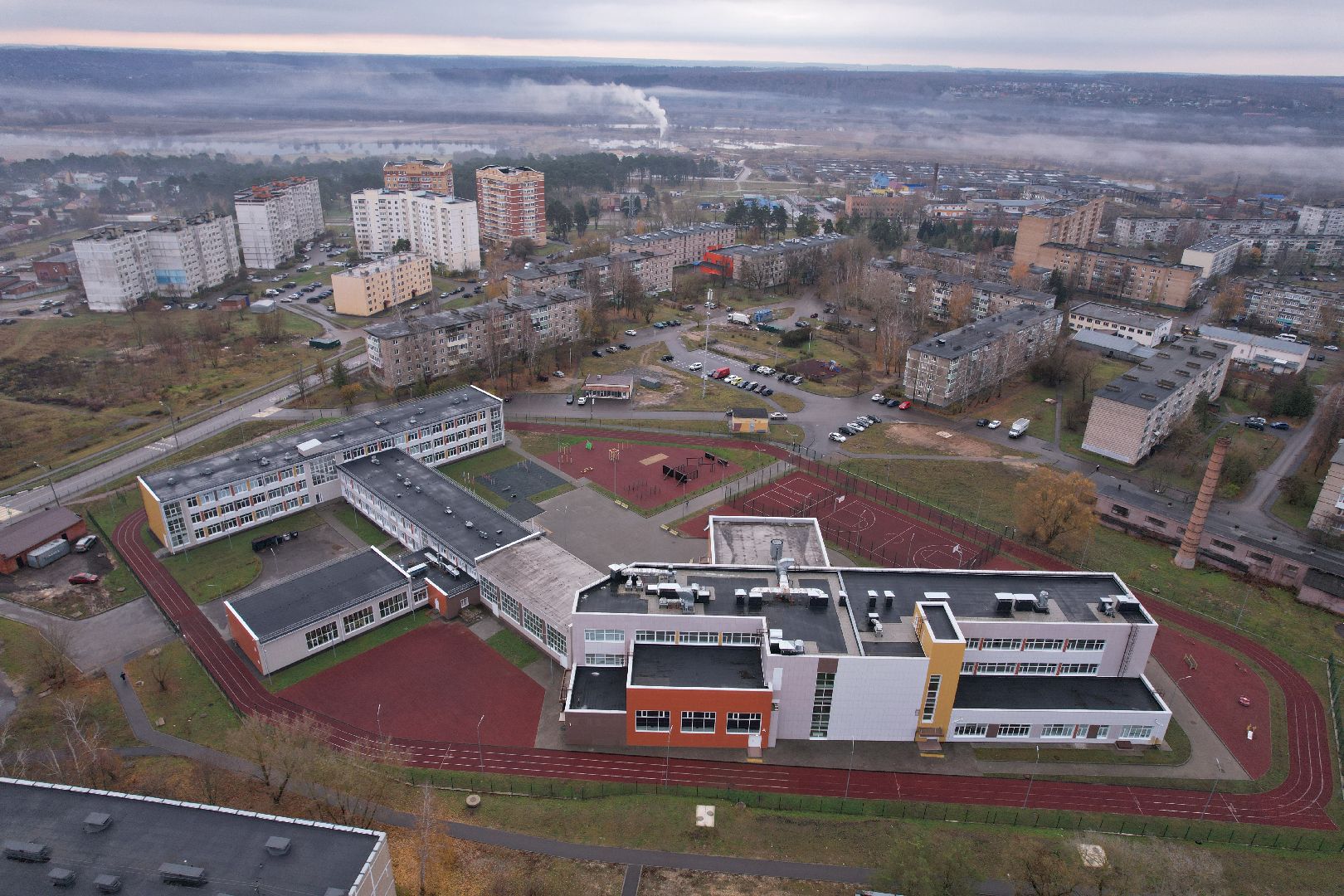 видео с коптера, озеры, образование, строительство,