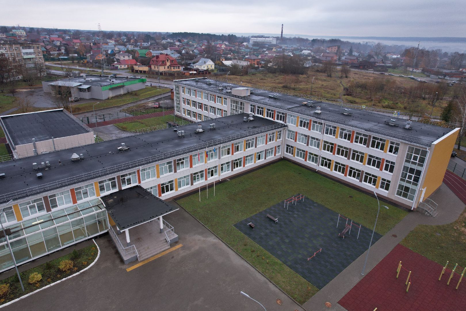 видео с коптера, озеры, образование, строительство,