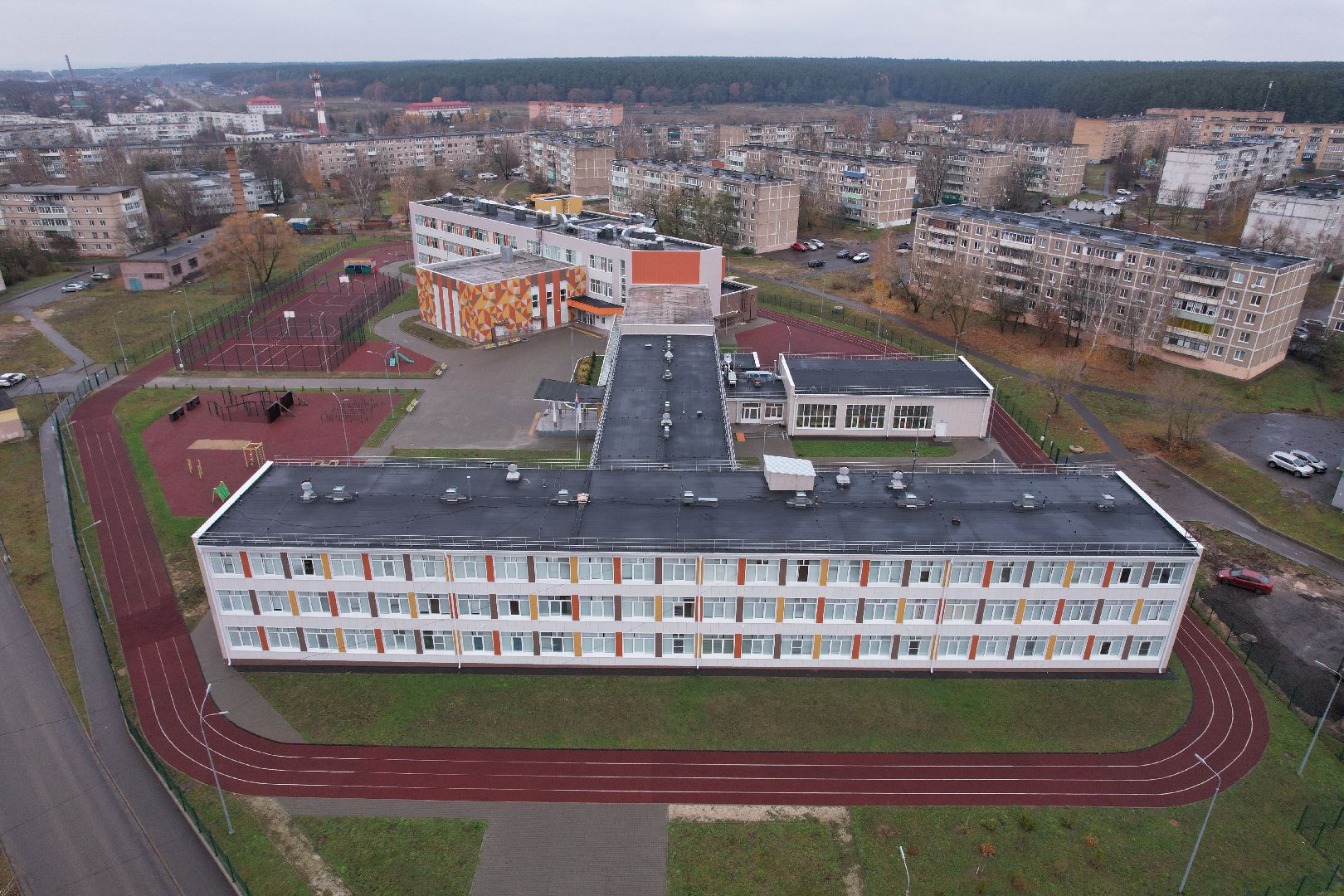 видео с коптера, озеры, образование, строительство,