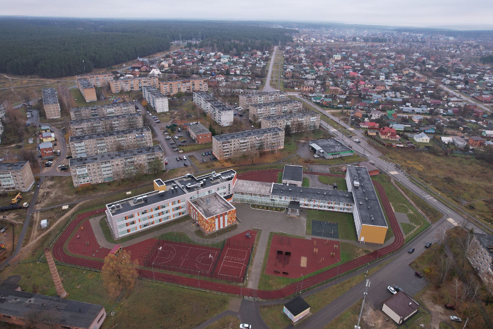 видео с коптера, озеры, образование, строительство,