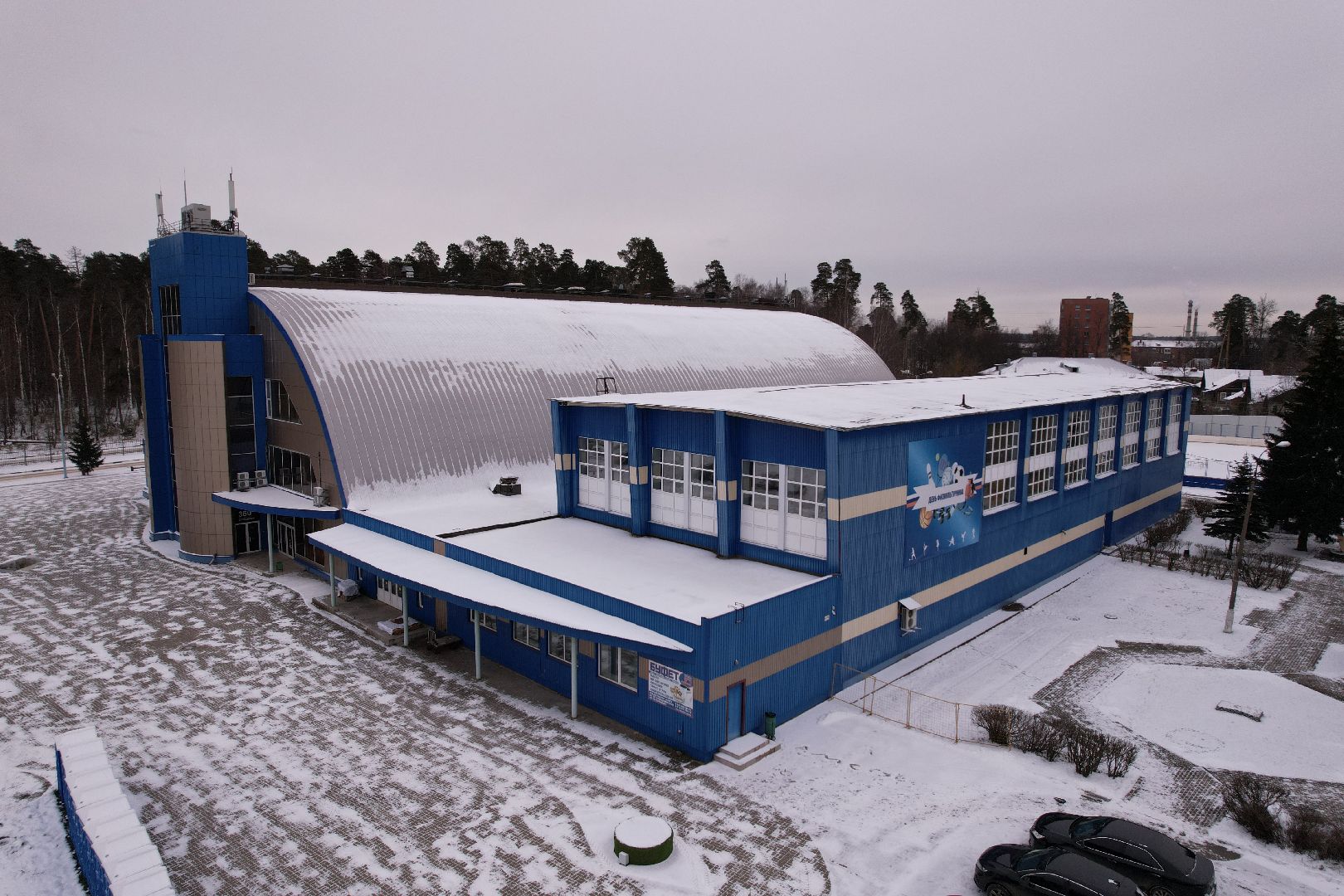 видео с коптера, спорт, стадион,