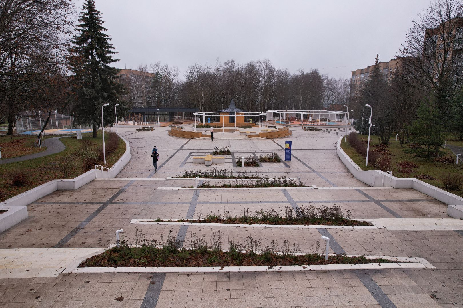 видео с коптера, благоустройство, пущино,