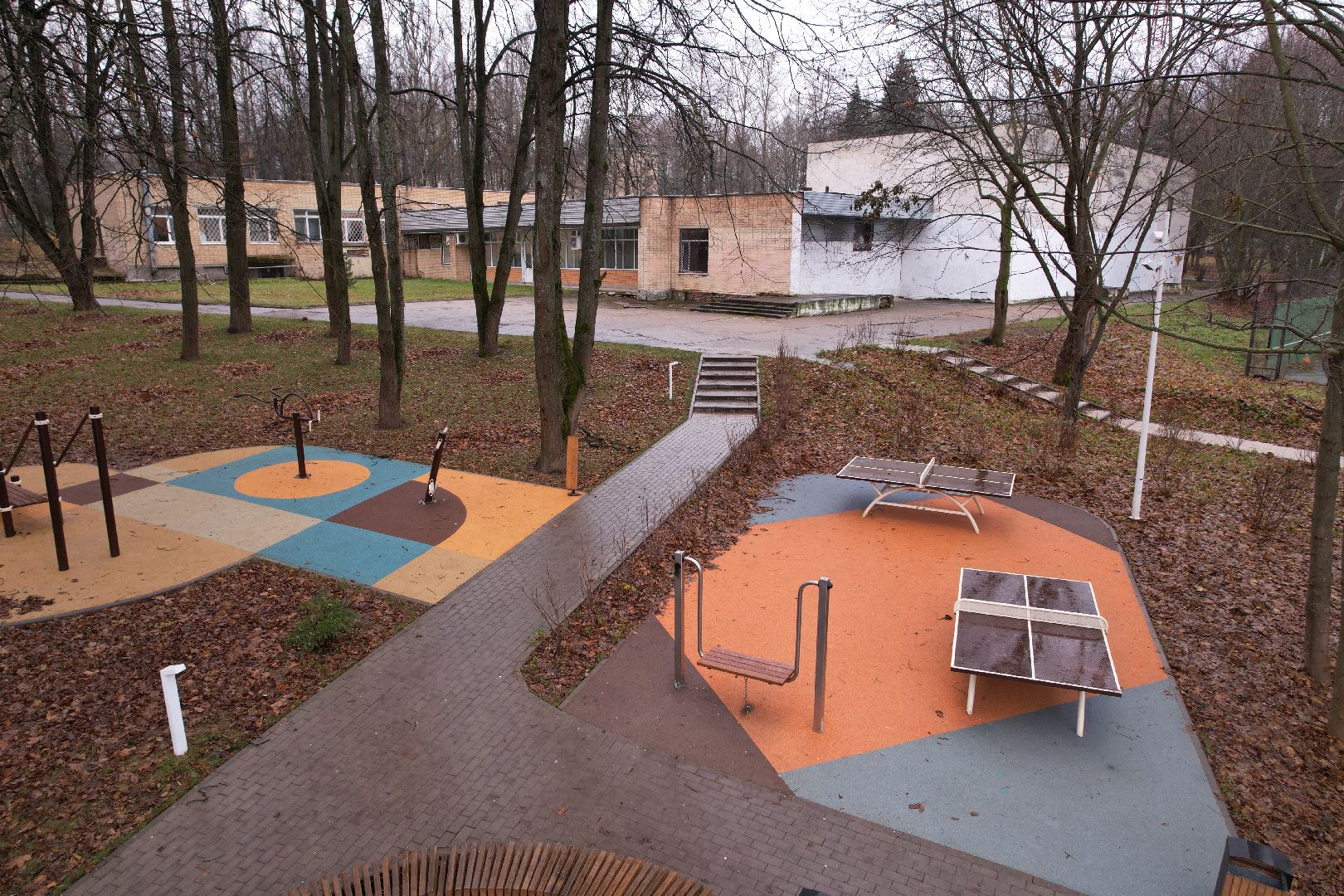 видео с коптера, благоустройство, пущино,