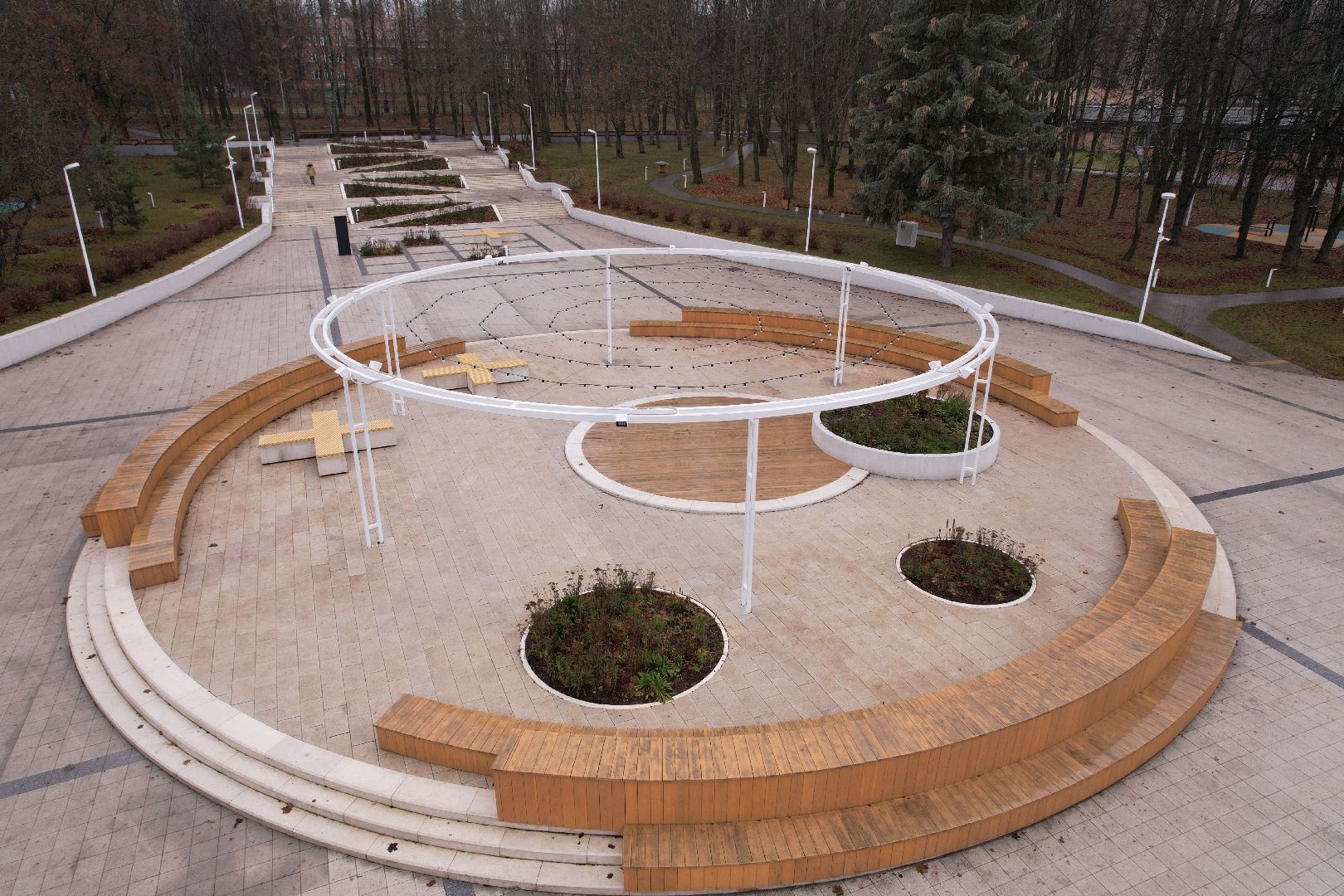 видео с коптера, благоустройство, пущино,