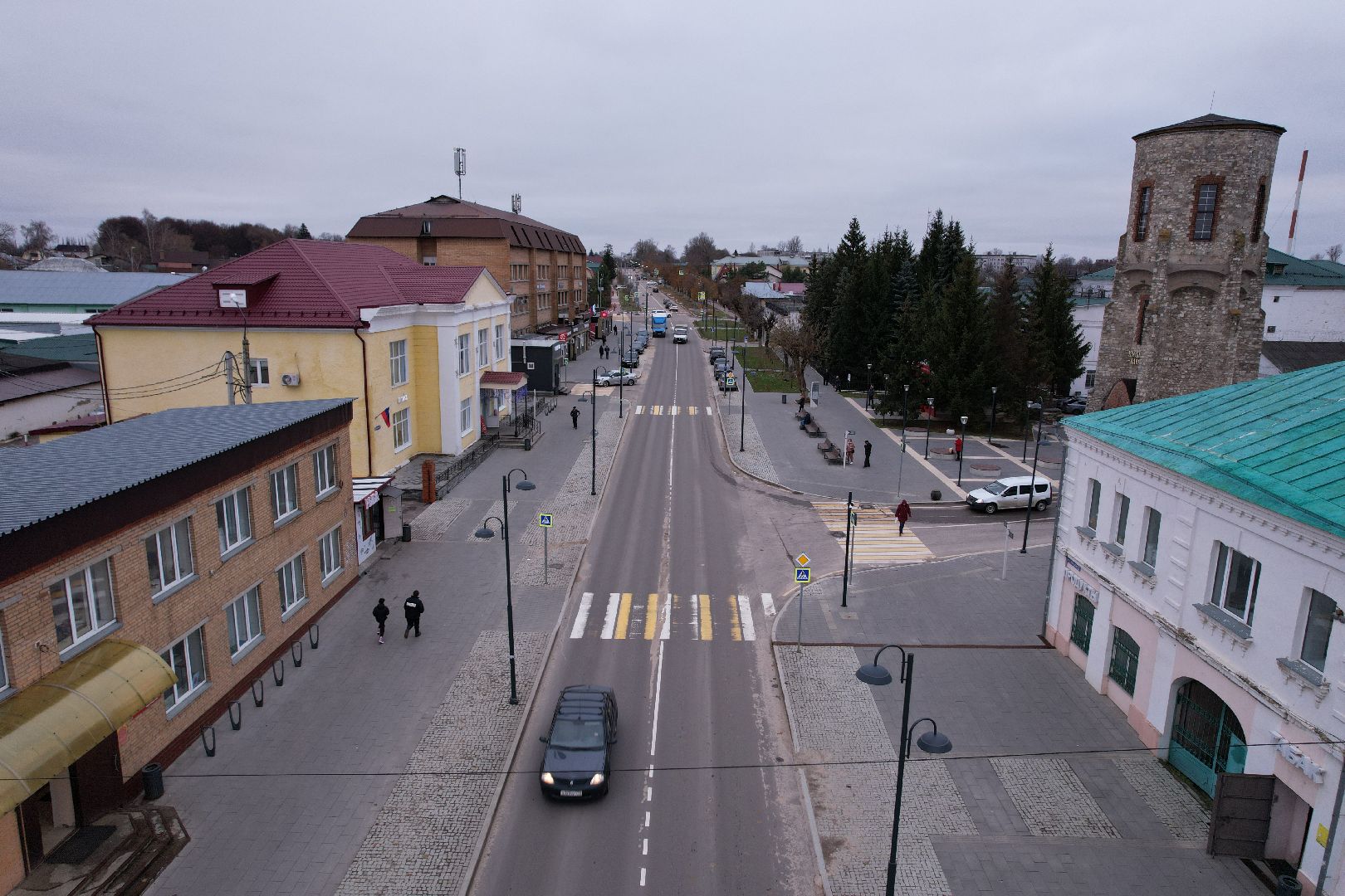 видео с коптера, кашира, благоустройство,