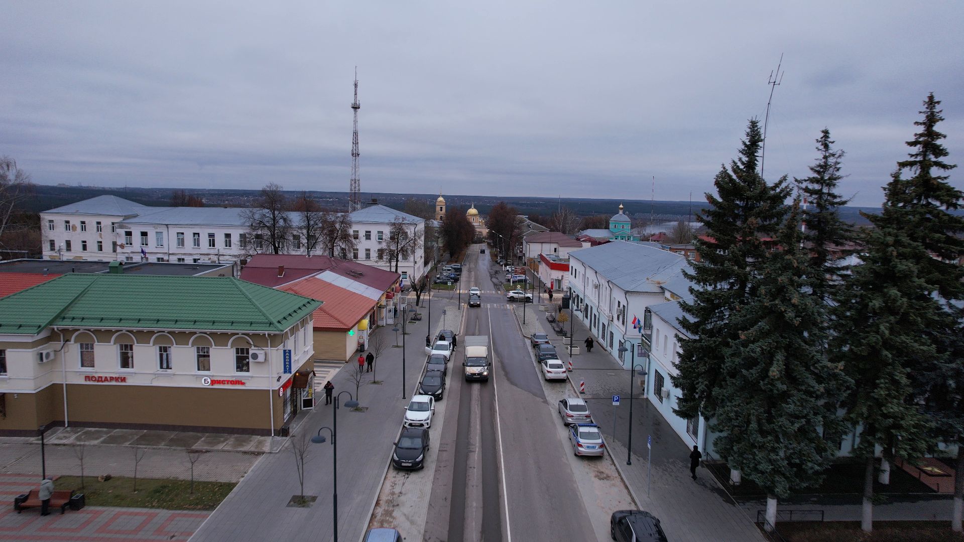 видео с коптера, кашира, благоустройство,
