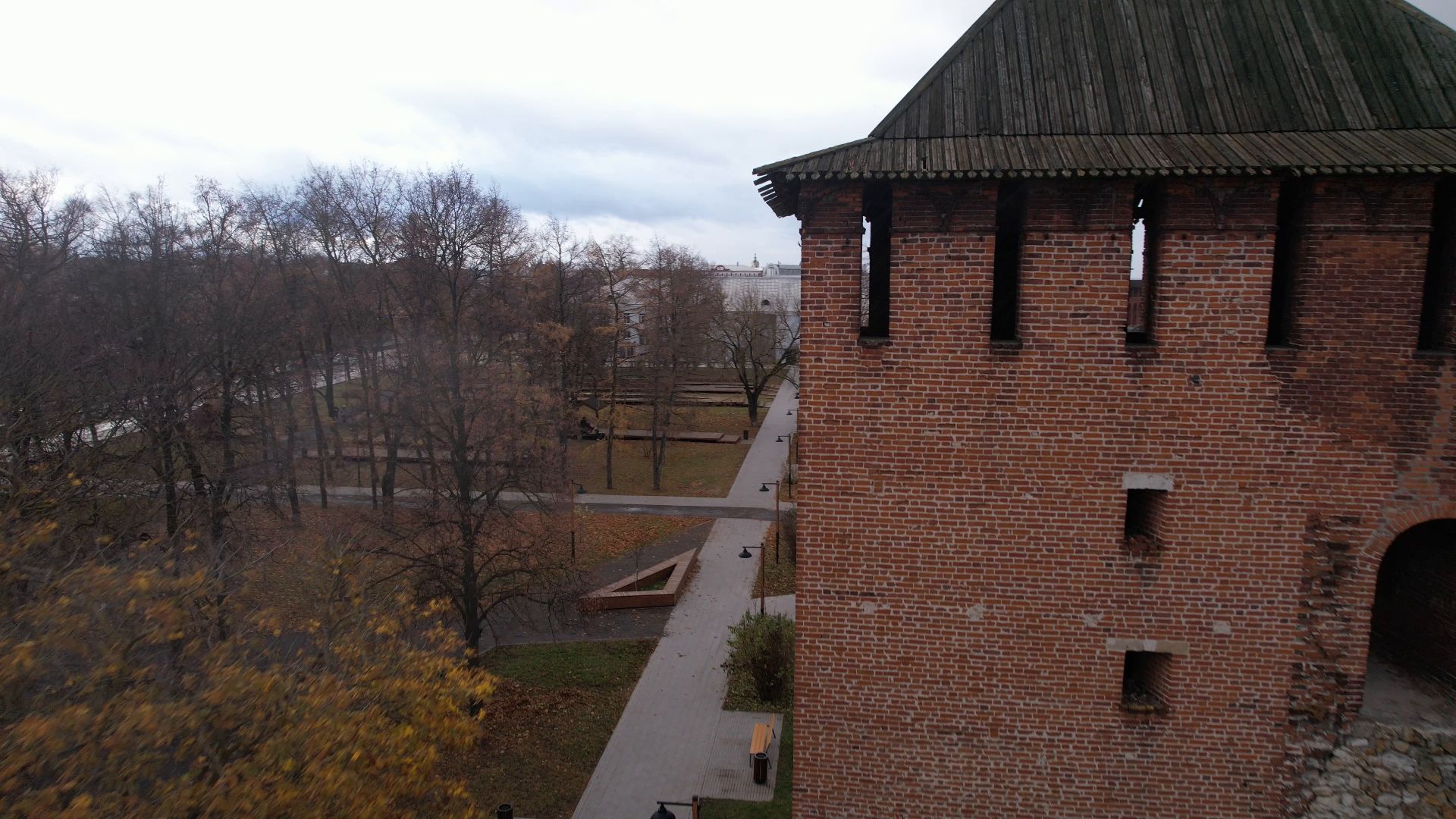 видео с коптера, Коломна, благоустройство, туризм,