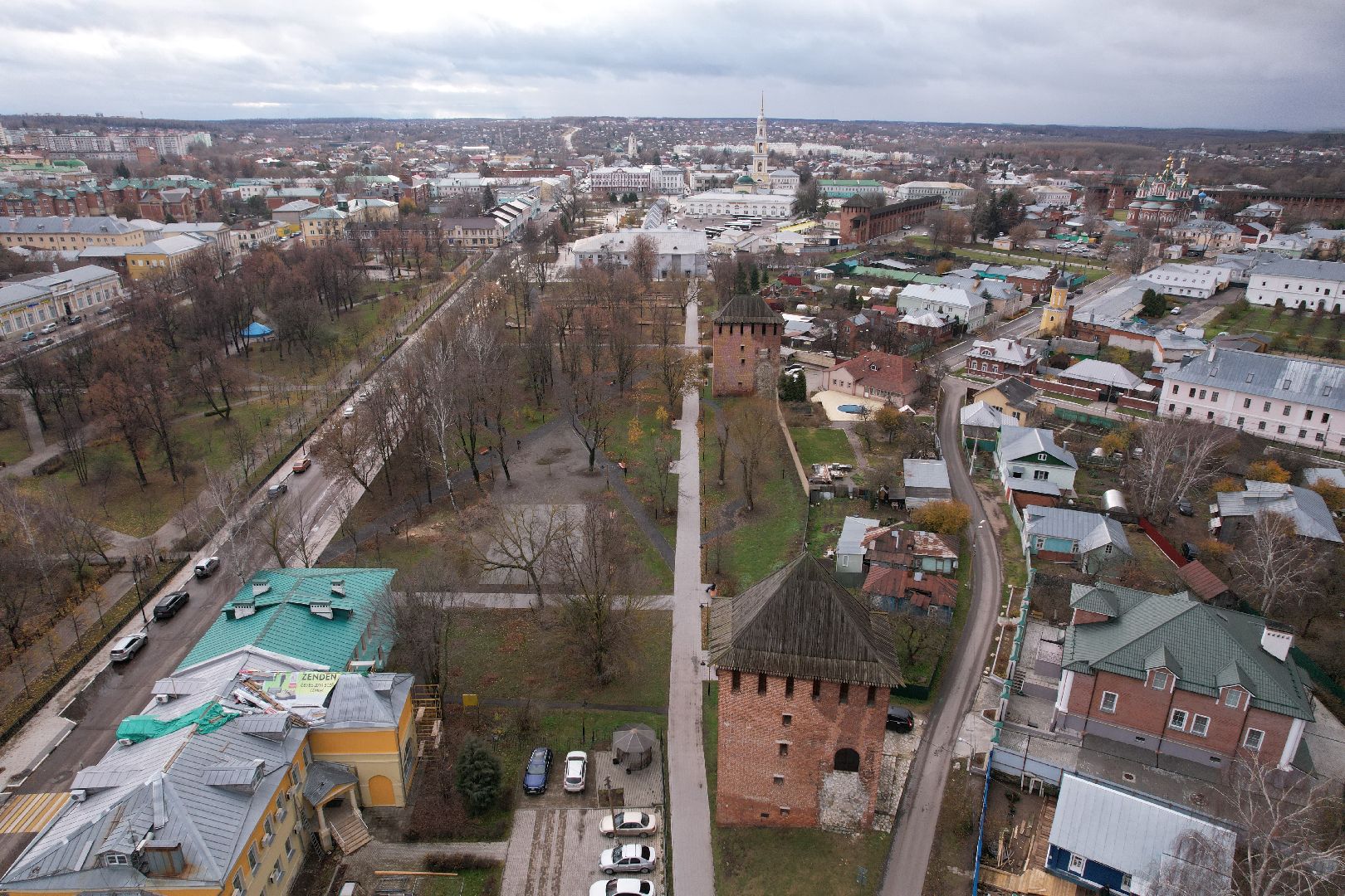 видео с коптера, Коломна, благоустройство, туризм,