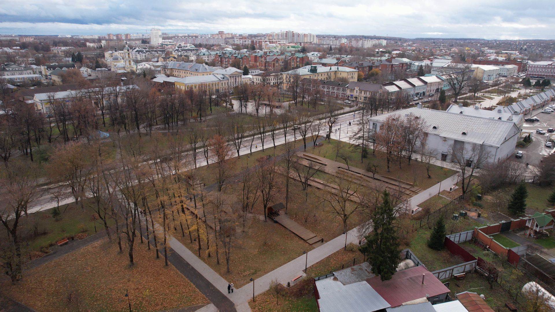 видео с коптера, Коломна, благоустройство, туризм,