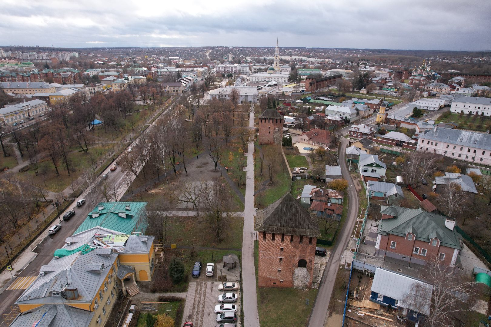 видео с коптера, Коломна, благоустройство, туризм,