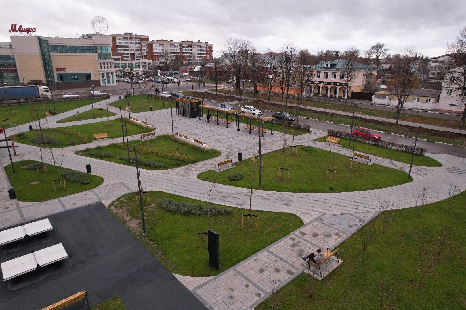 Коломна, видео с коптера, благоустройство,