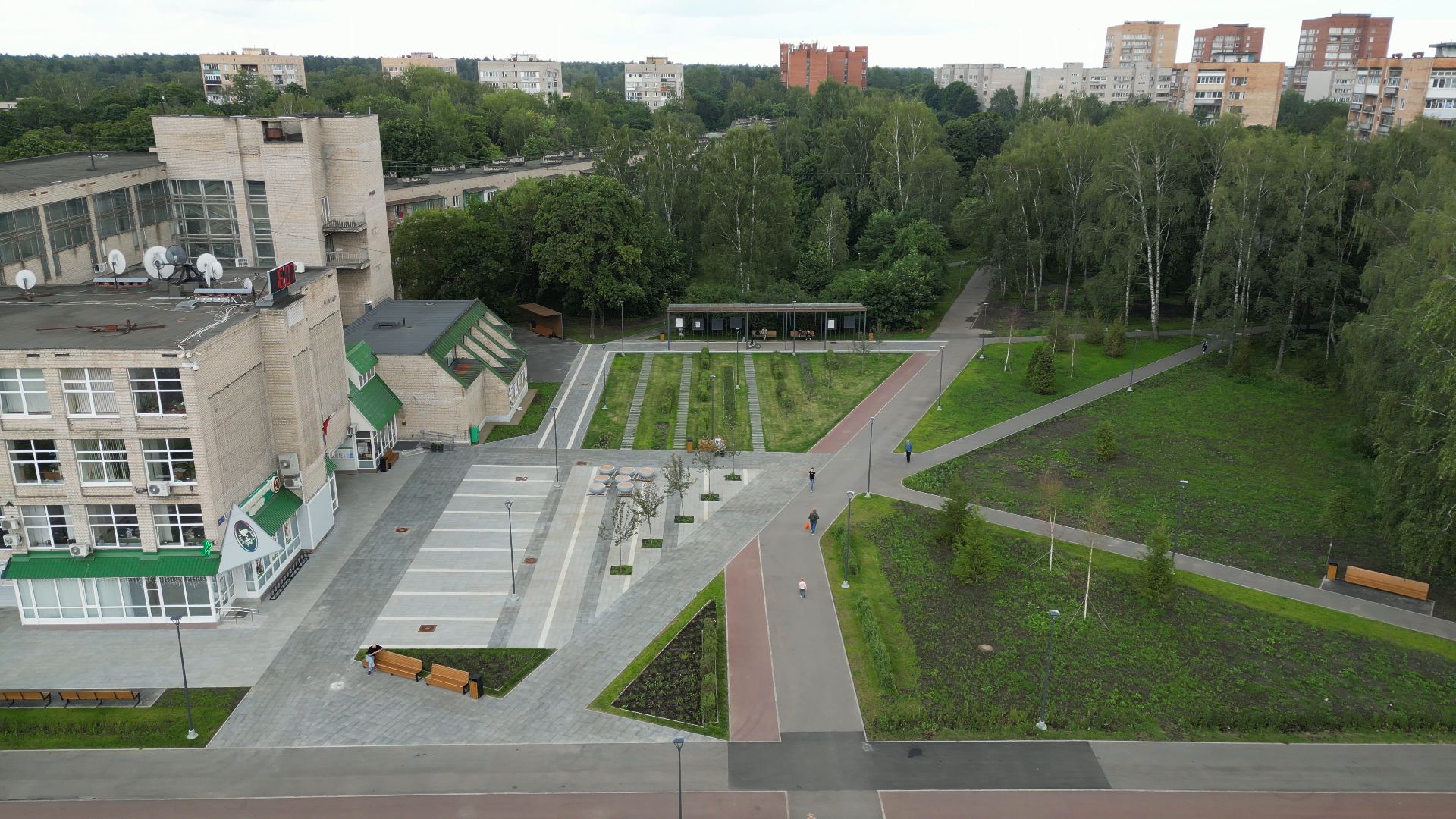 видео с коптера, черноголовка, благоустройство,