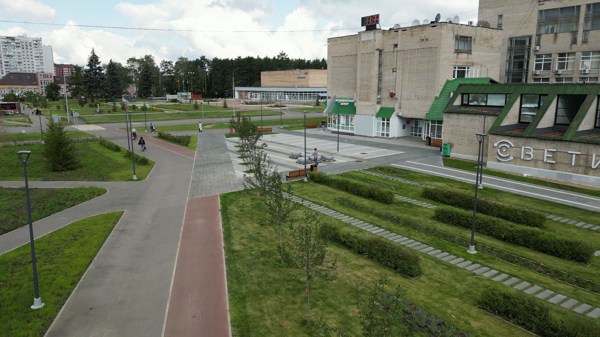 видео с коптера, черноголовка, благоустройство,