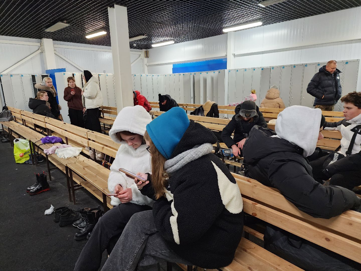 Серпухов, Подмосковье, зима в подмосковье, каток в парке, зимний досуг,