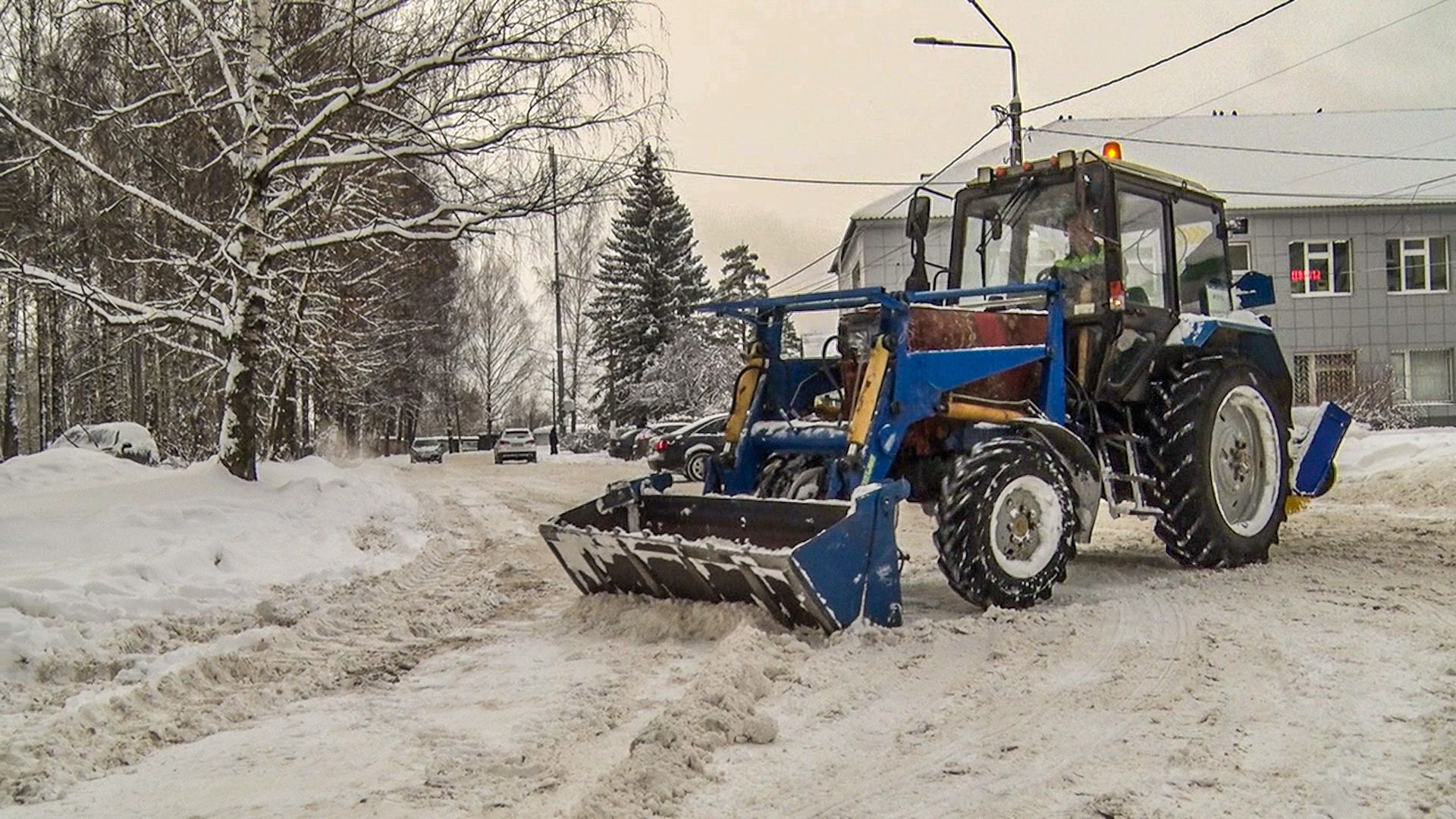 Клин, дороги, транспорт, очистка снега, зима, ЖКХ,