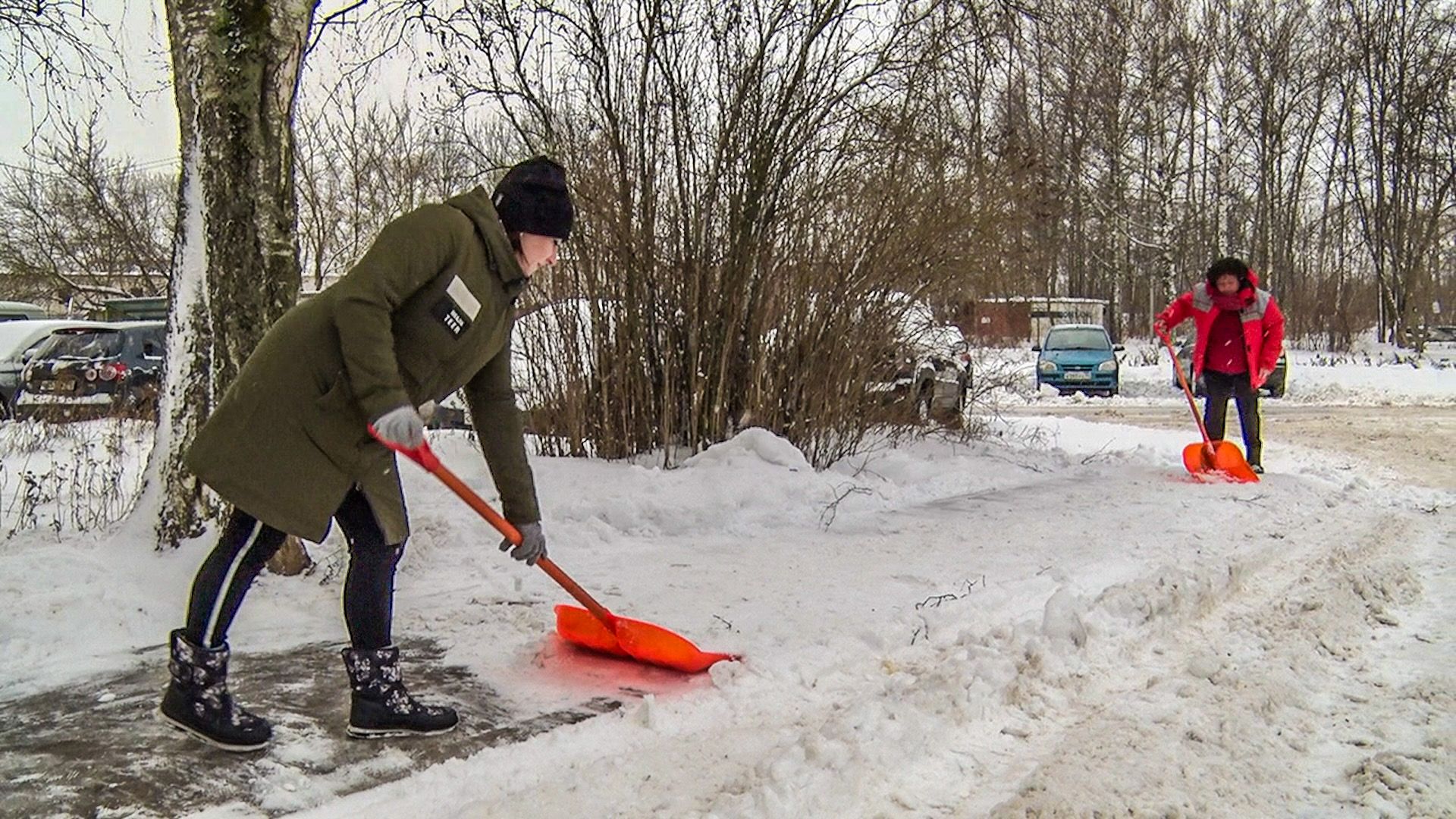 Клин, дороги, транспорт, очистка снега, зима, ЖКХ,