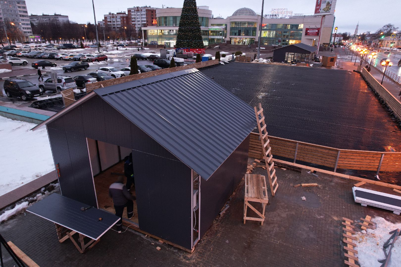 видео с коптера,