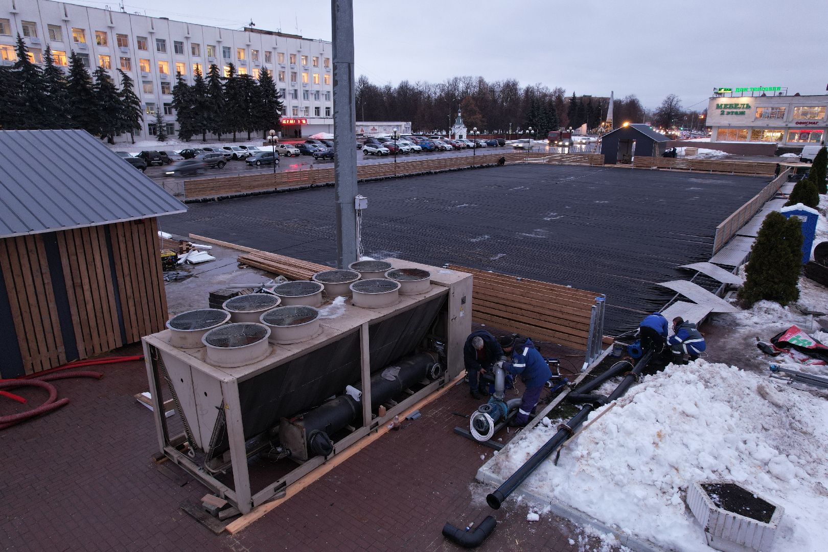 видео с коптера,