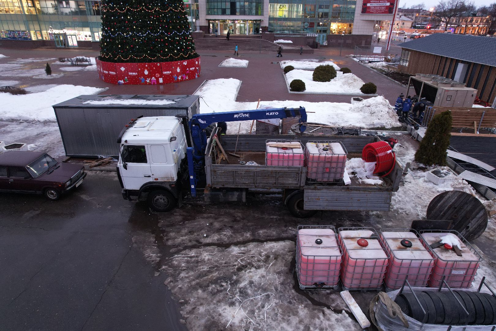 видео с коптера,