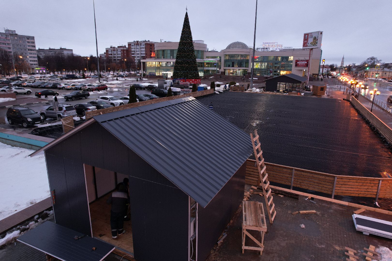 видео с коптера,