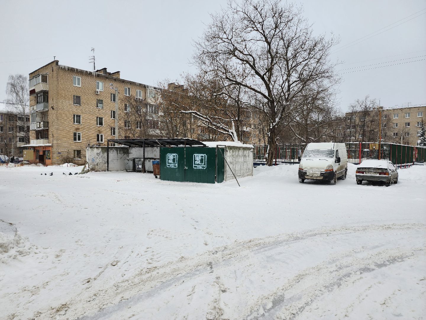 Раменское, жкх, контейнерная площадка на улице Леволинейной в поселке Быково,