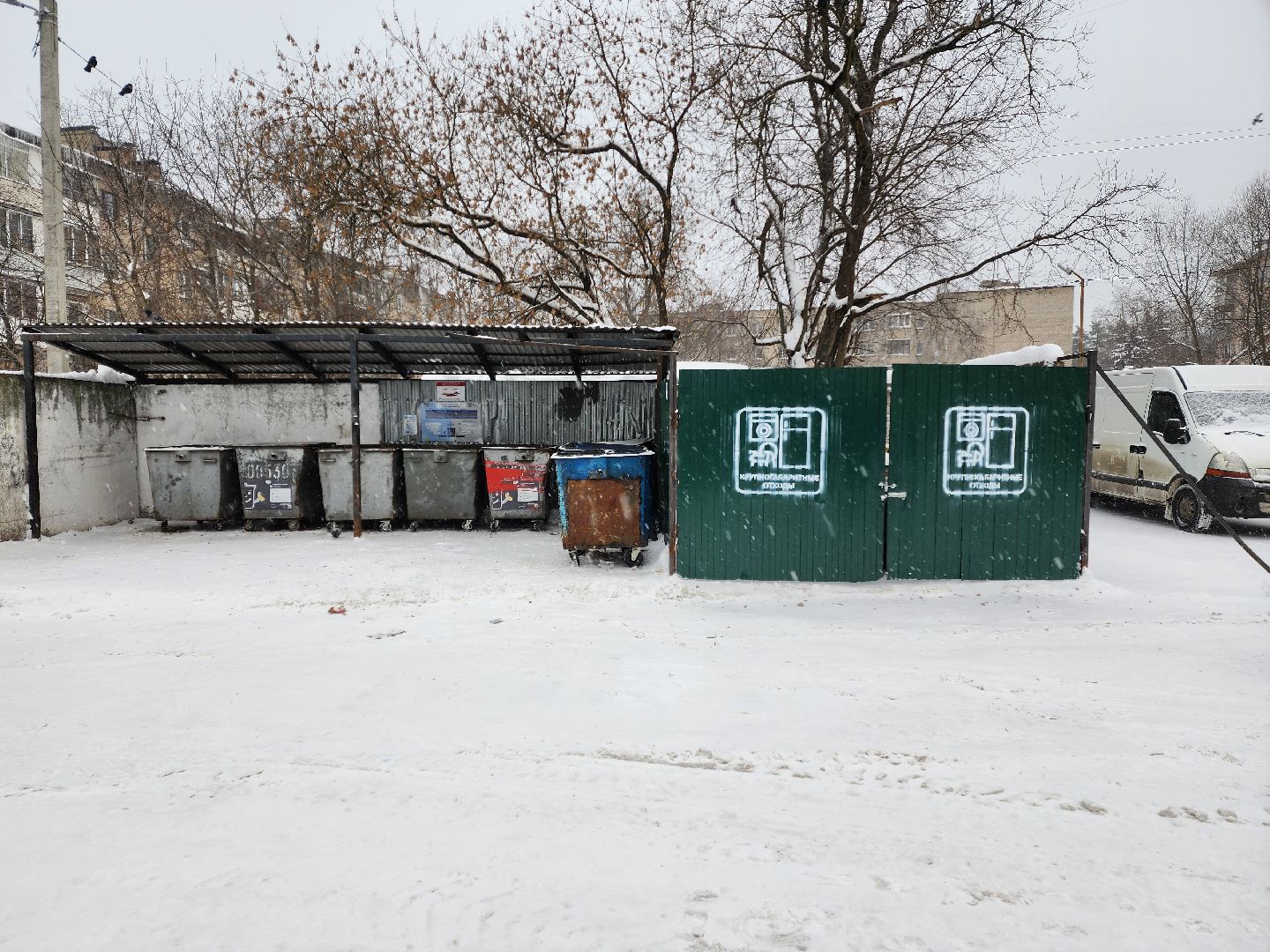 Раменское, жкх, контейнерная площадка на улице Леволинейной в поселке Быково,
