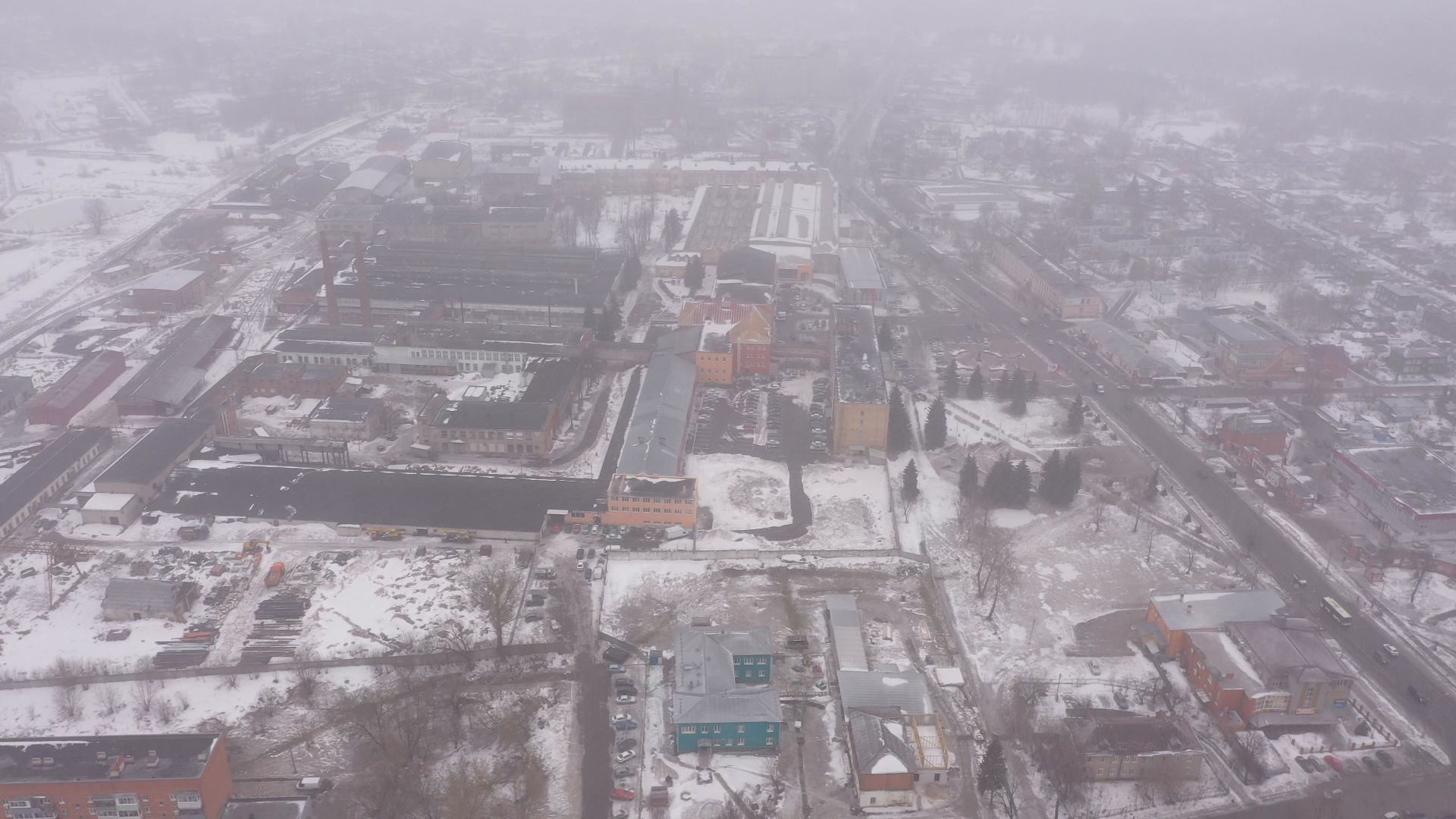видео с коптера, ликино-дулево, промышленность,