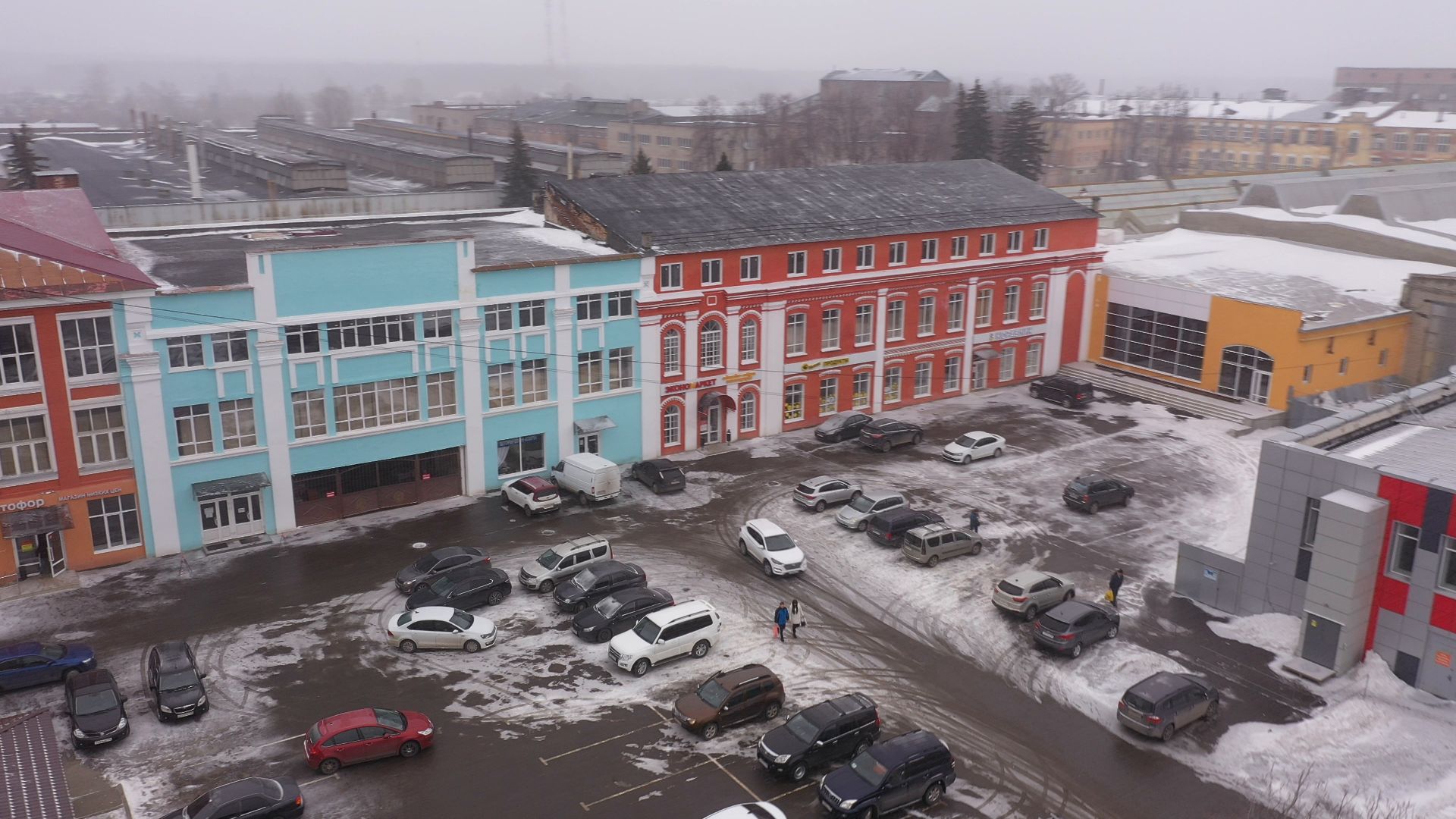 видео с коптера, ликино-дулево, промышленность,