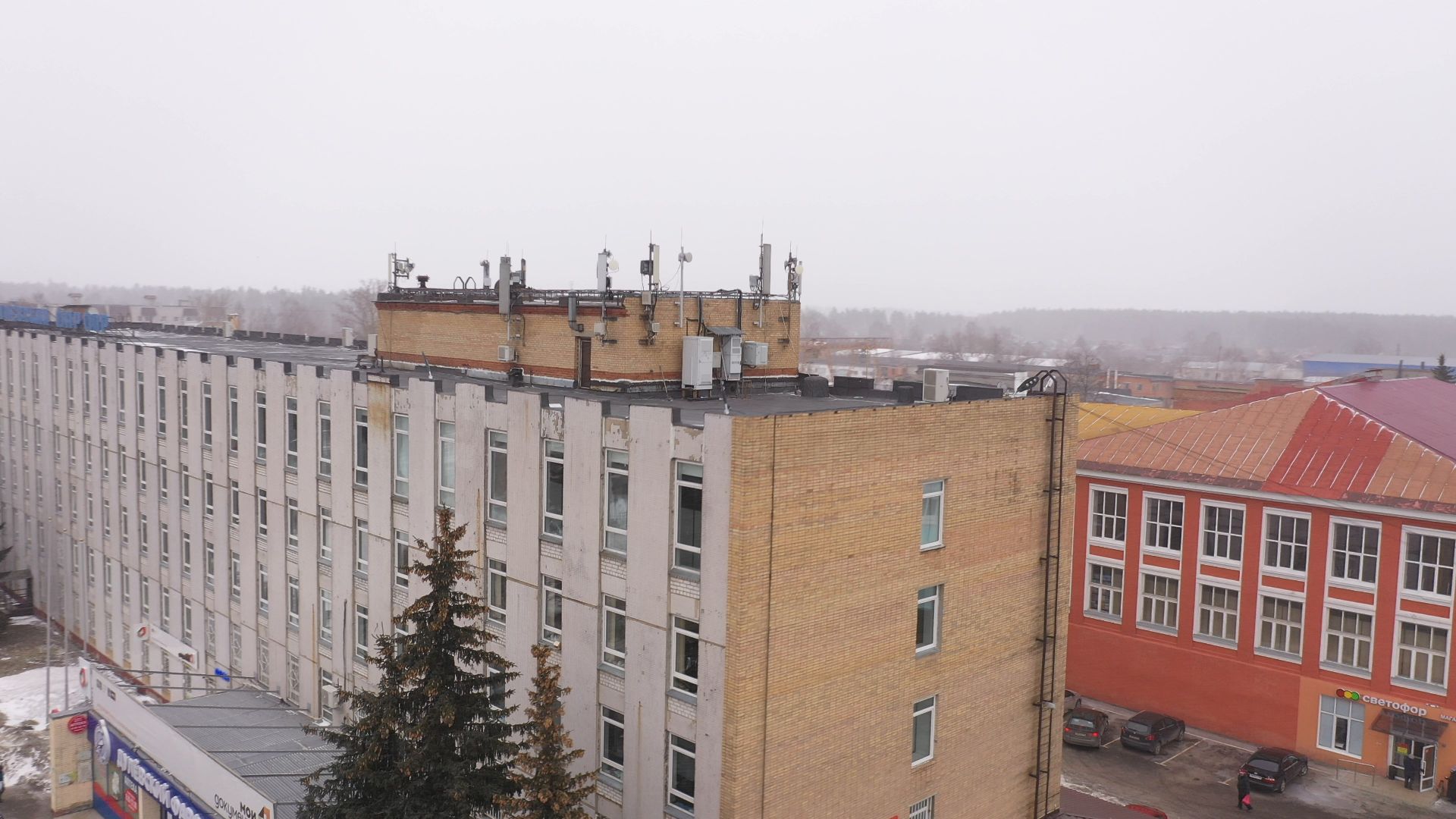 видео с коптера, ликино-дулево, промышленность,