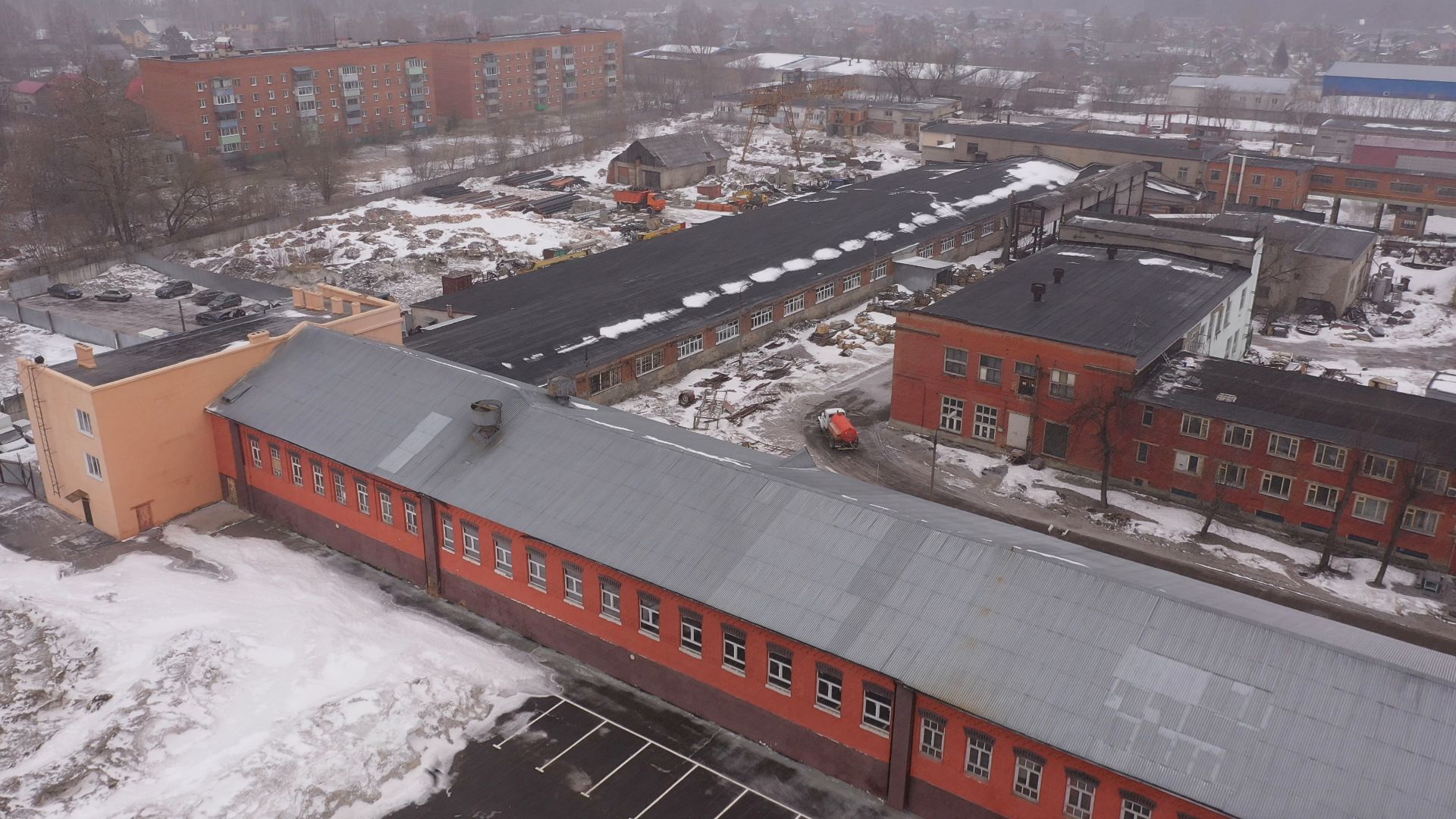 видео с коптера, ликино-дулево, промышленность,