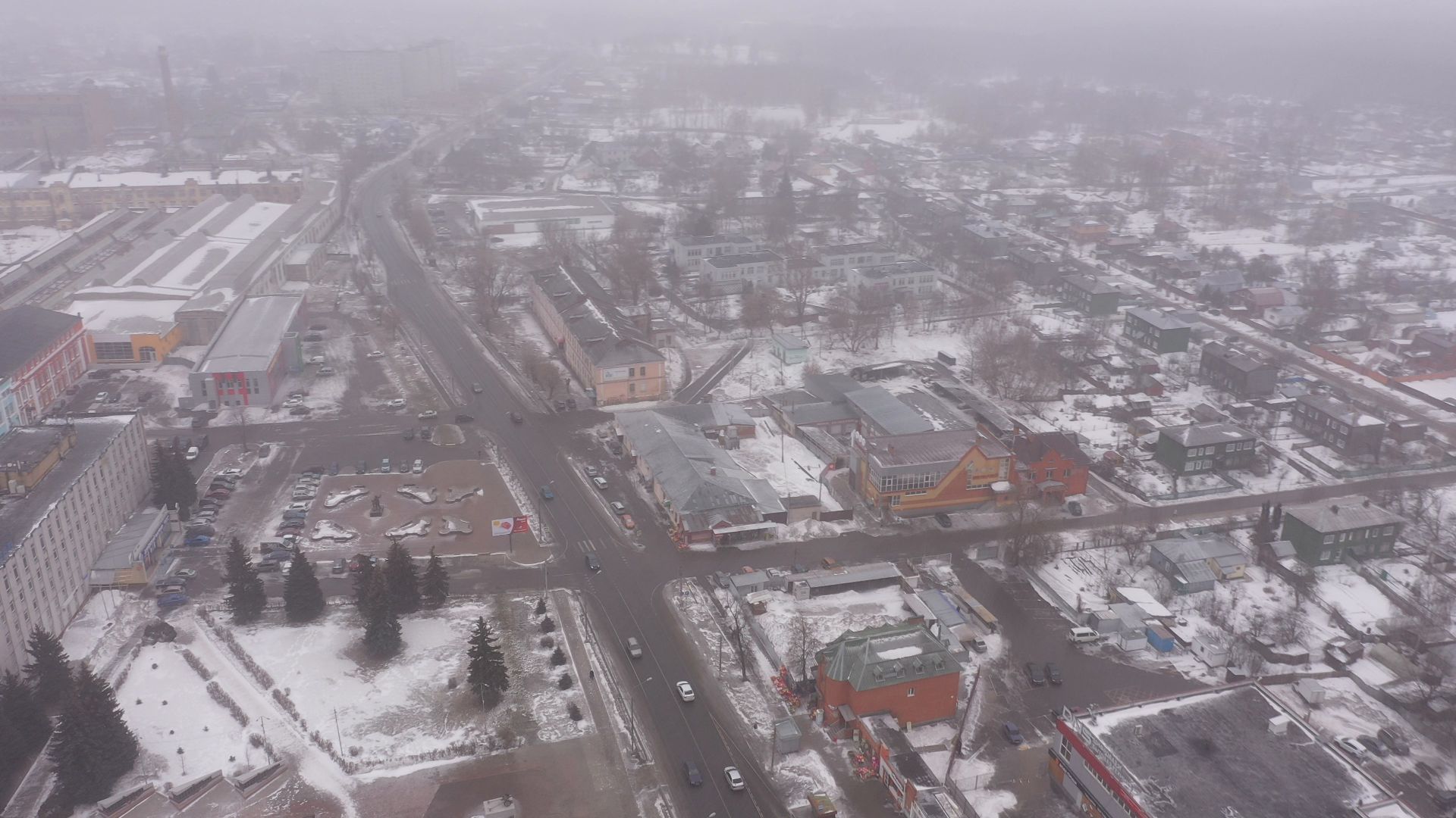 видео с коптера, ликино-дулево, промышленность,