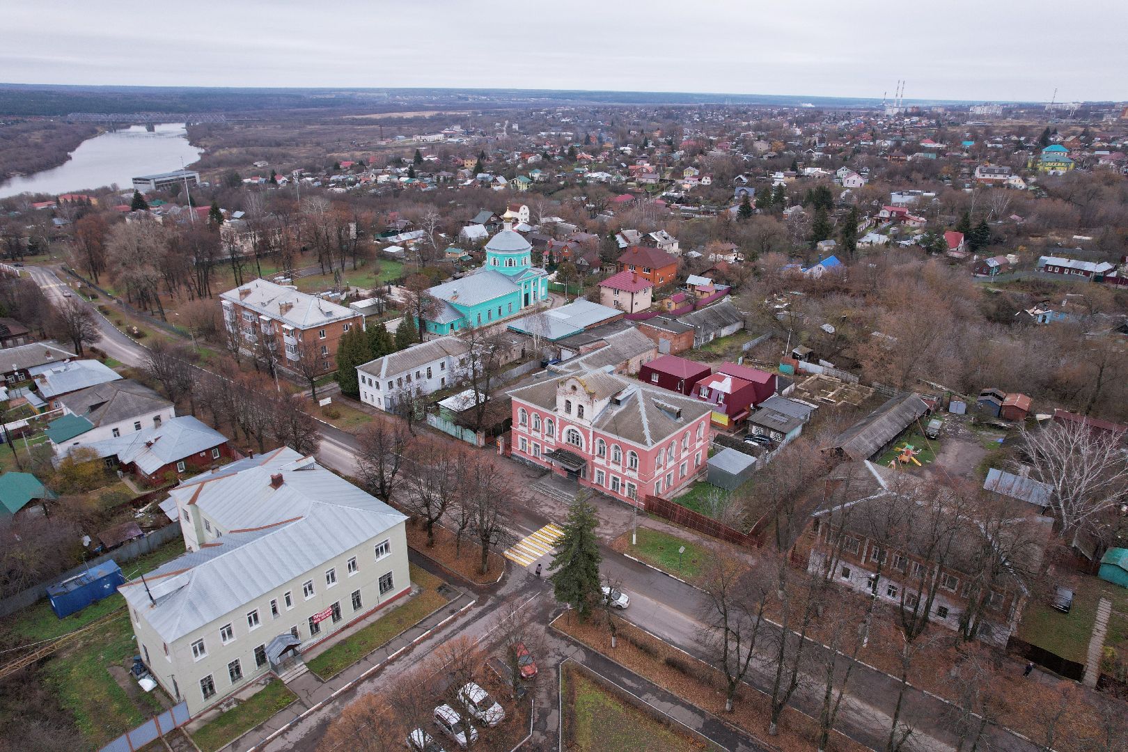 видео с коптера, кашира, архитектура,