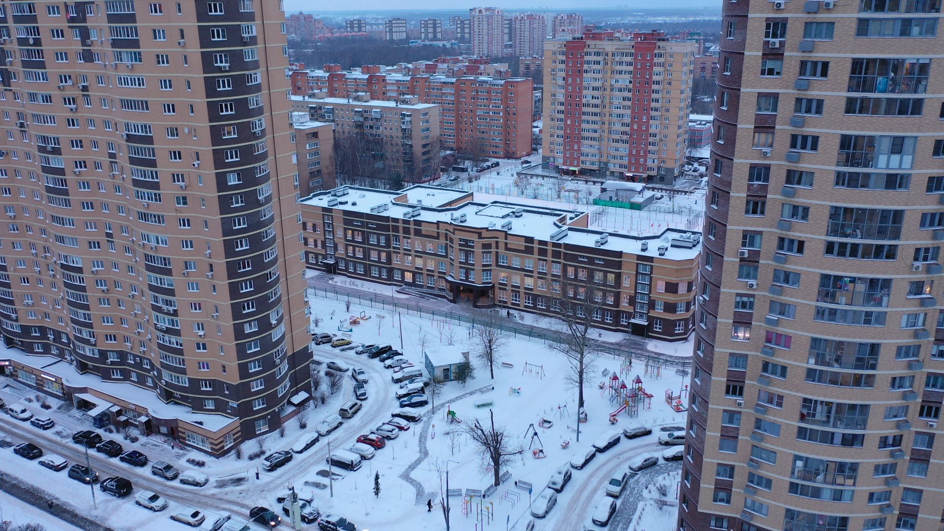 видео с коптера,