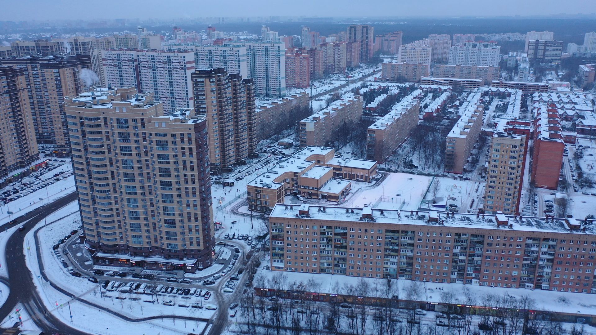 видео с коптера,