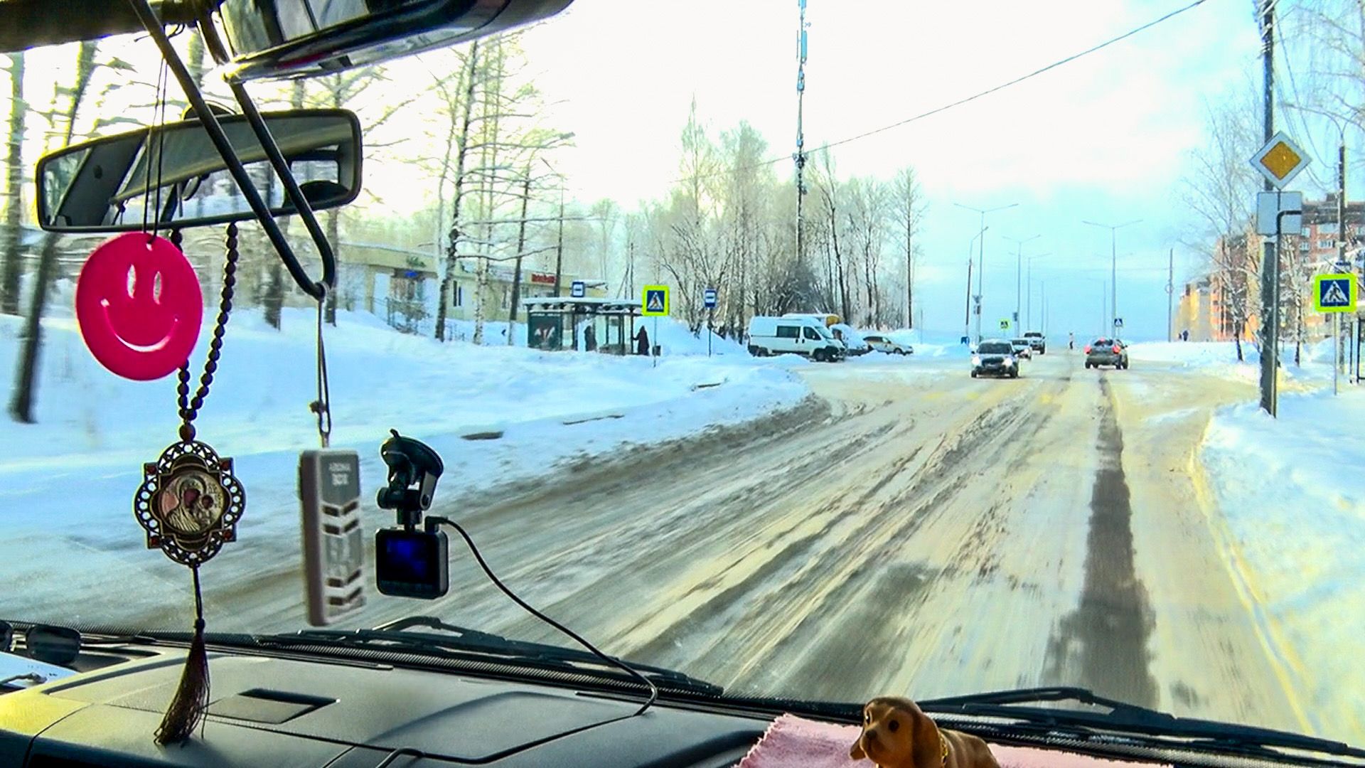 Клин, общество, транспорт, автобусы, зима,