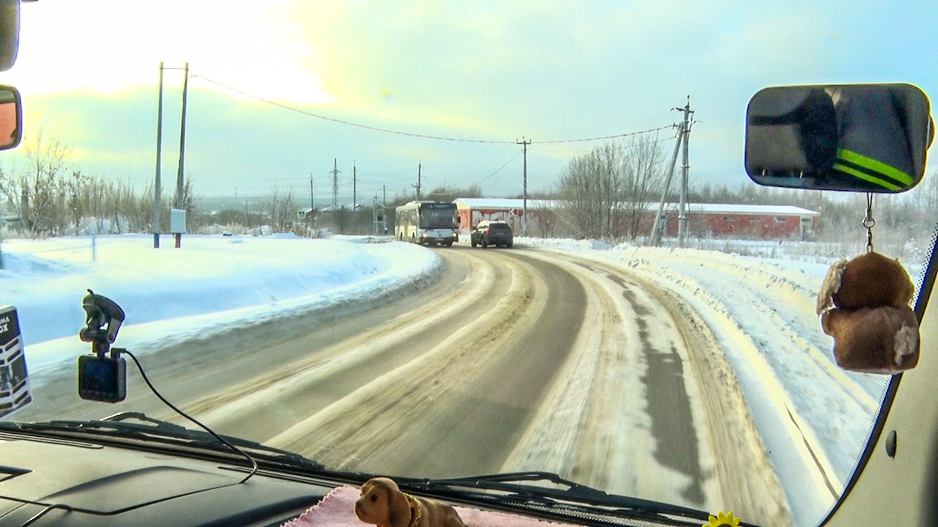 Клин, общество, транспорт, автобусы, зима,