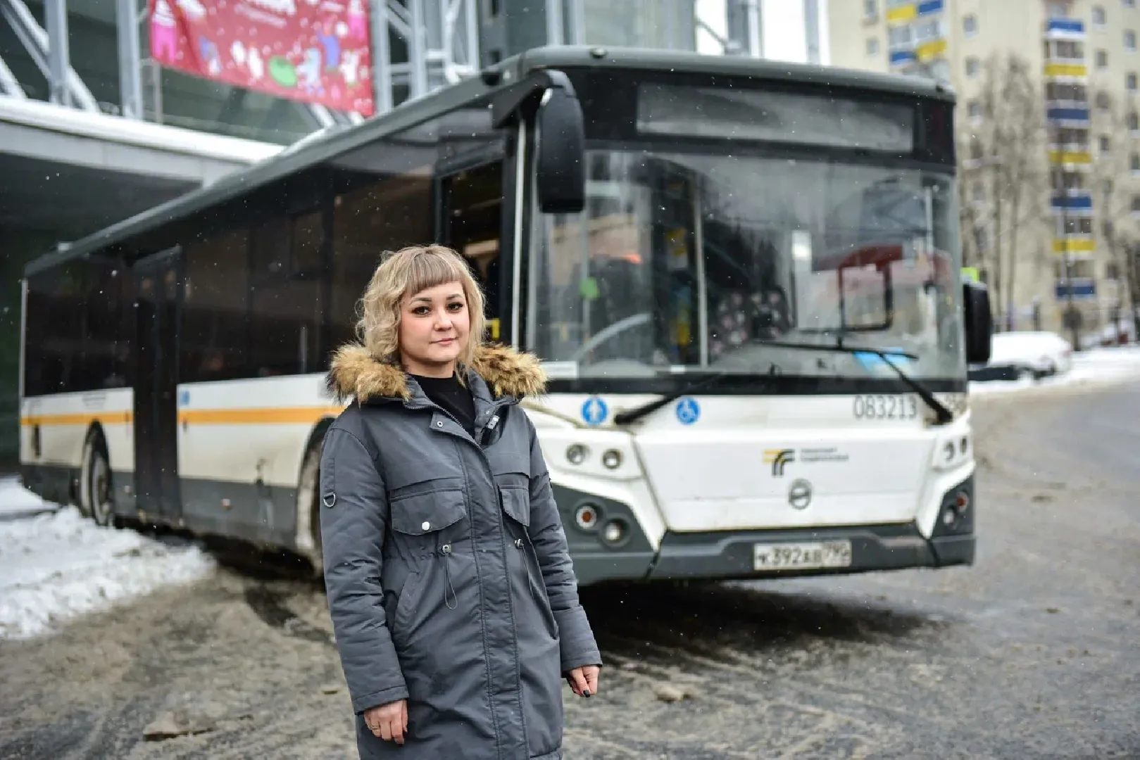 химки, автобус, транспорт, водитель, женщина-водитель, транспортная компания, мострансавто,