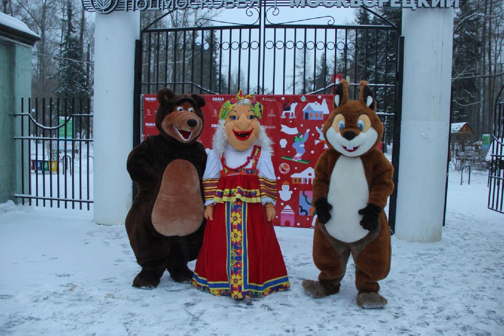 воскресенск, зима в подмосковье, новый год, парки подмосковья, кривякино, москворецкий,