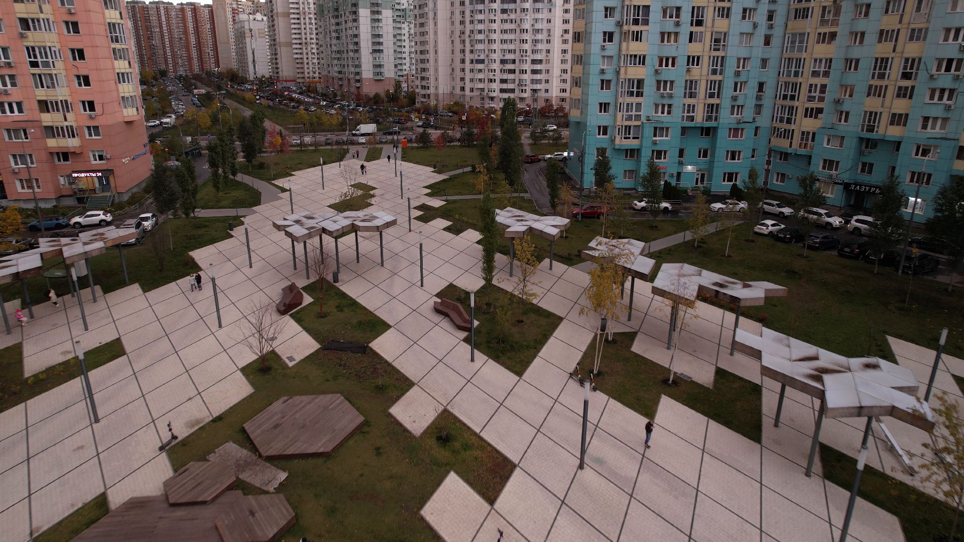 видео с коптера,