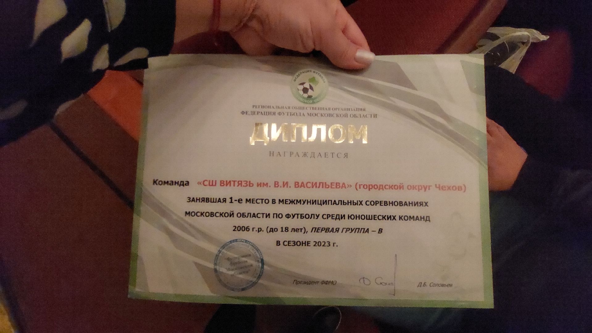 спорт подмосковья, Спорт, награждение, спортсмены, Диплом, Футбол,