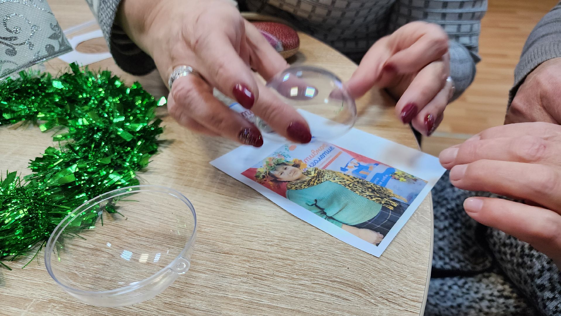 кашира, активное долголетие, новый год, мастер-класс, елочная игрушка, поделка, декор, зима в подмосковье,