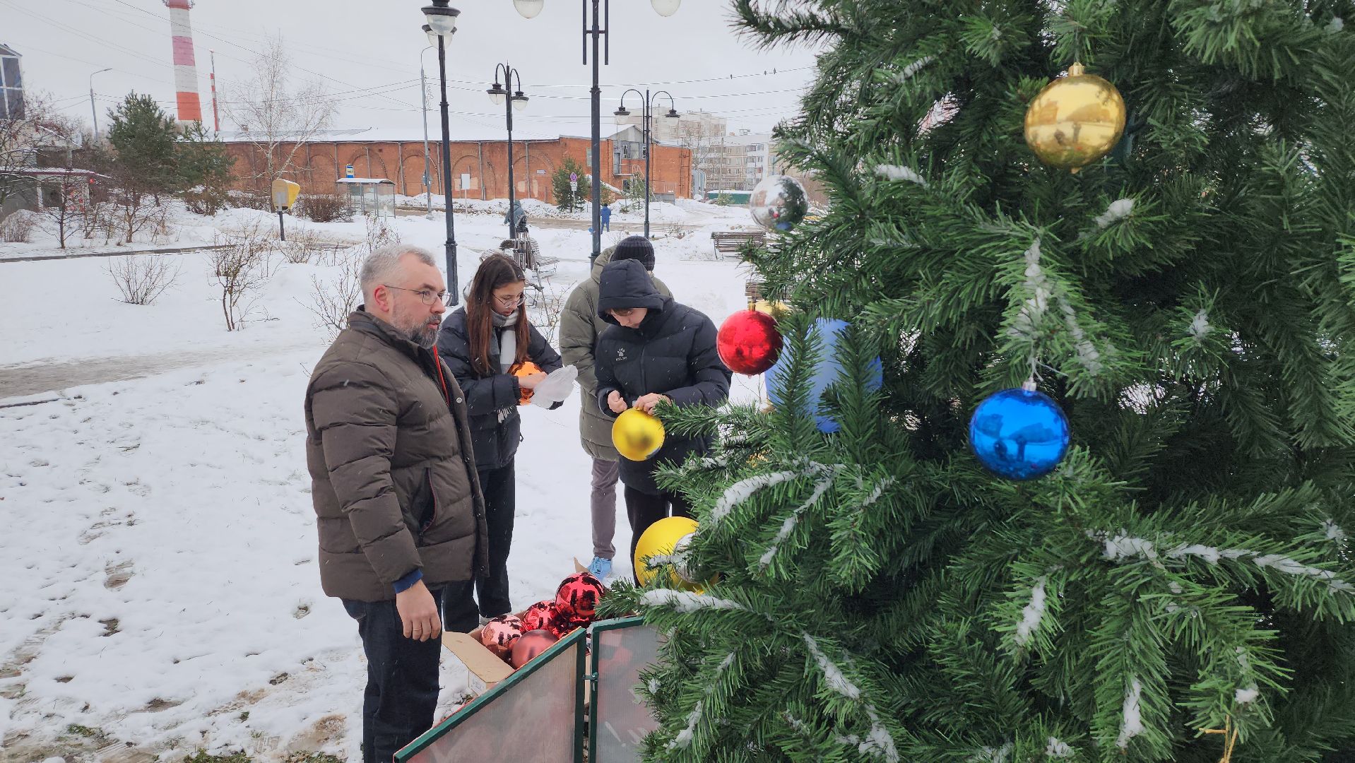 новый год, новогодняя елка, серпухов, ивановские дворики, народная елка,