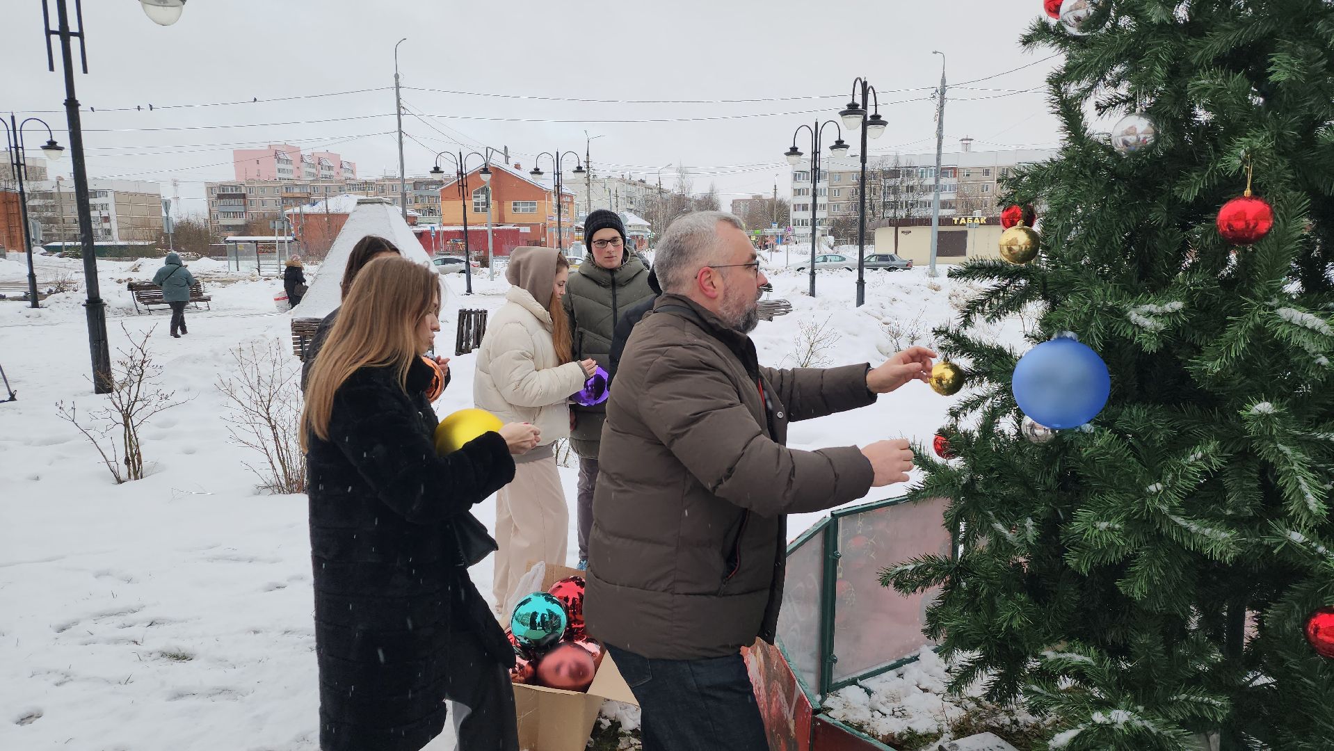 новый год, новогодняя елка, серпухов, ивановские дворики, народная елка,