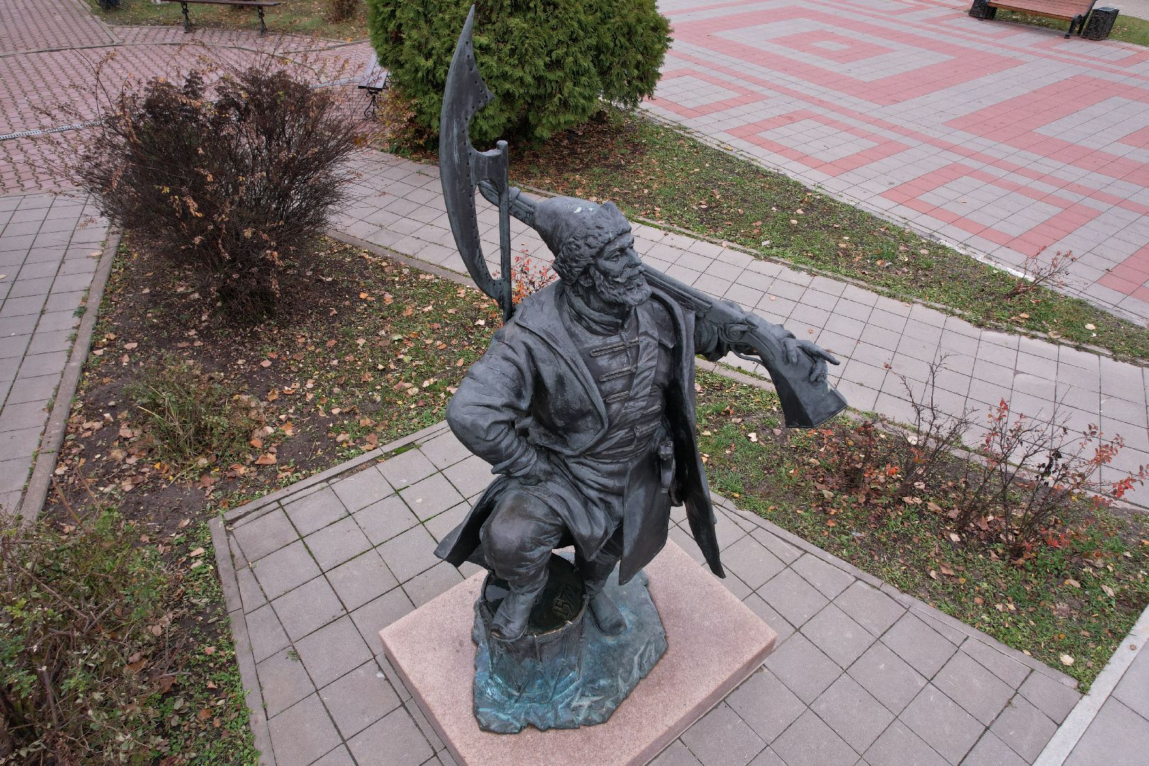 Кашира, видео с коптера, памятник, благоустройство,