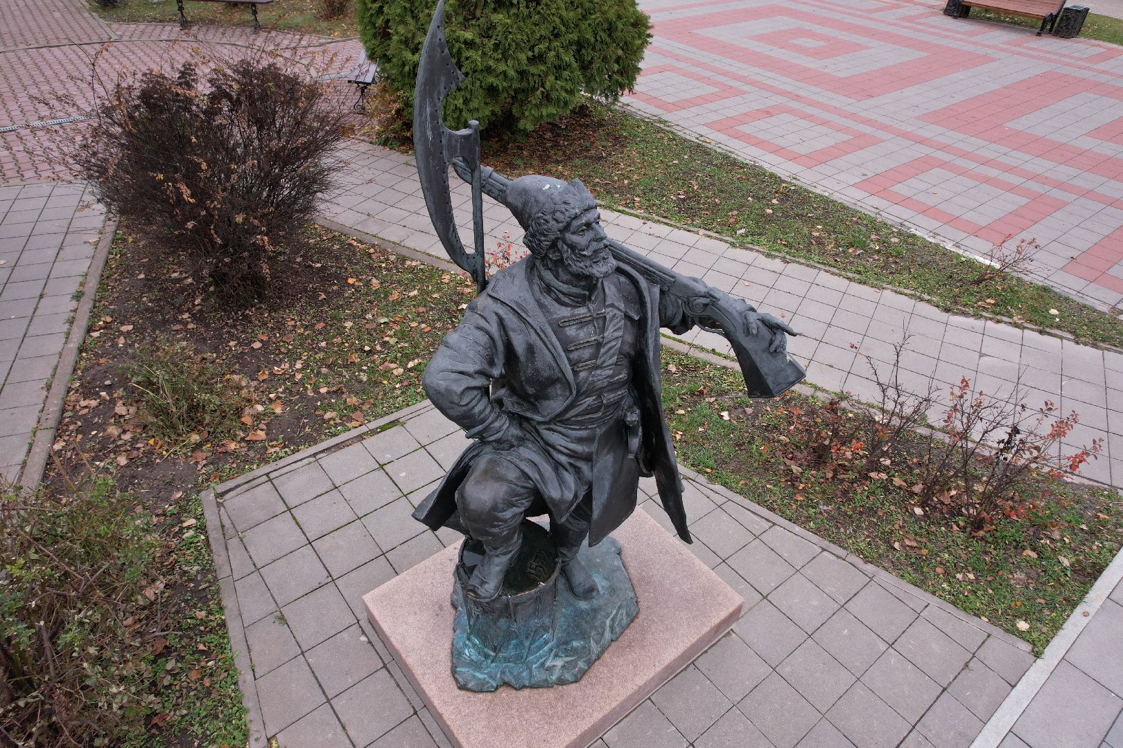 Кашира, видео с коптера, памятник, благоустройство,