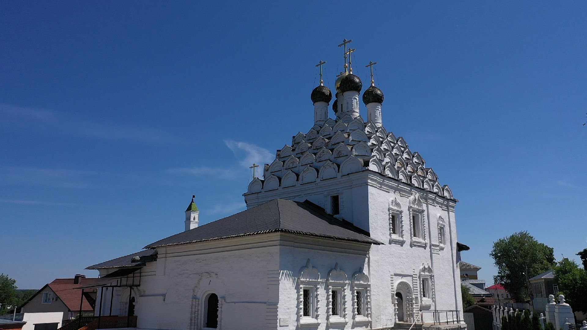 Коломна, видео с коптера, архитектура,