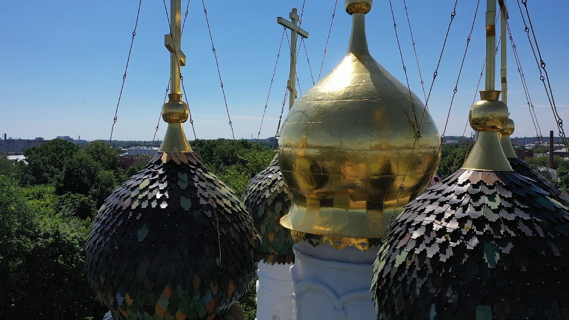 Коломна, видео с коптера, архитектура,